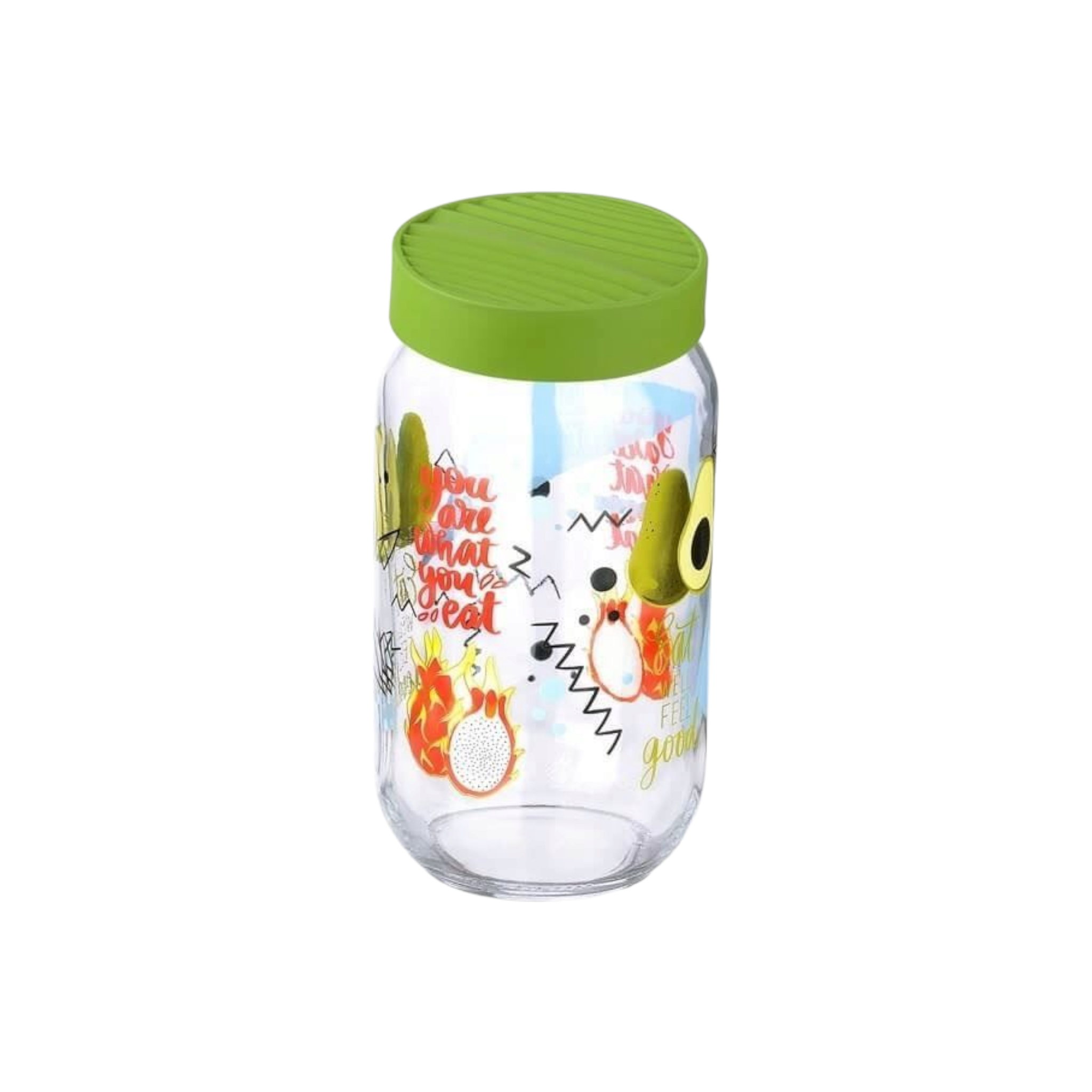 Titiz 1000ml Mood Glass Storage Jar Patterned KC-290
