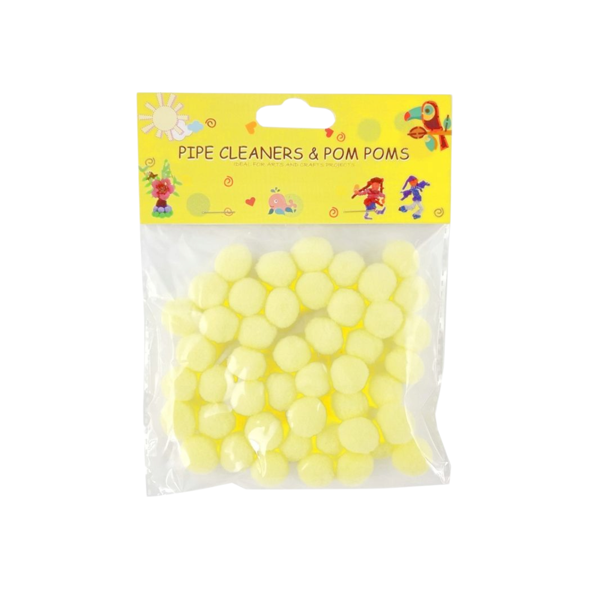 DIY Pom-Pom 1.5cm Solid Color 60pack