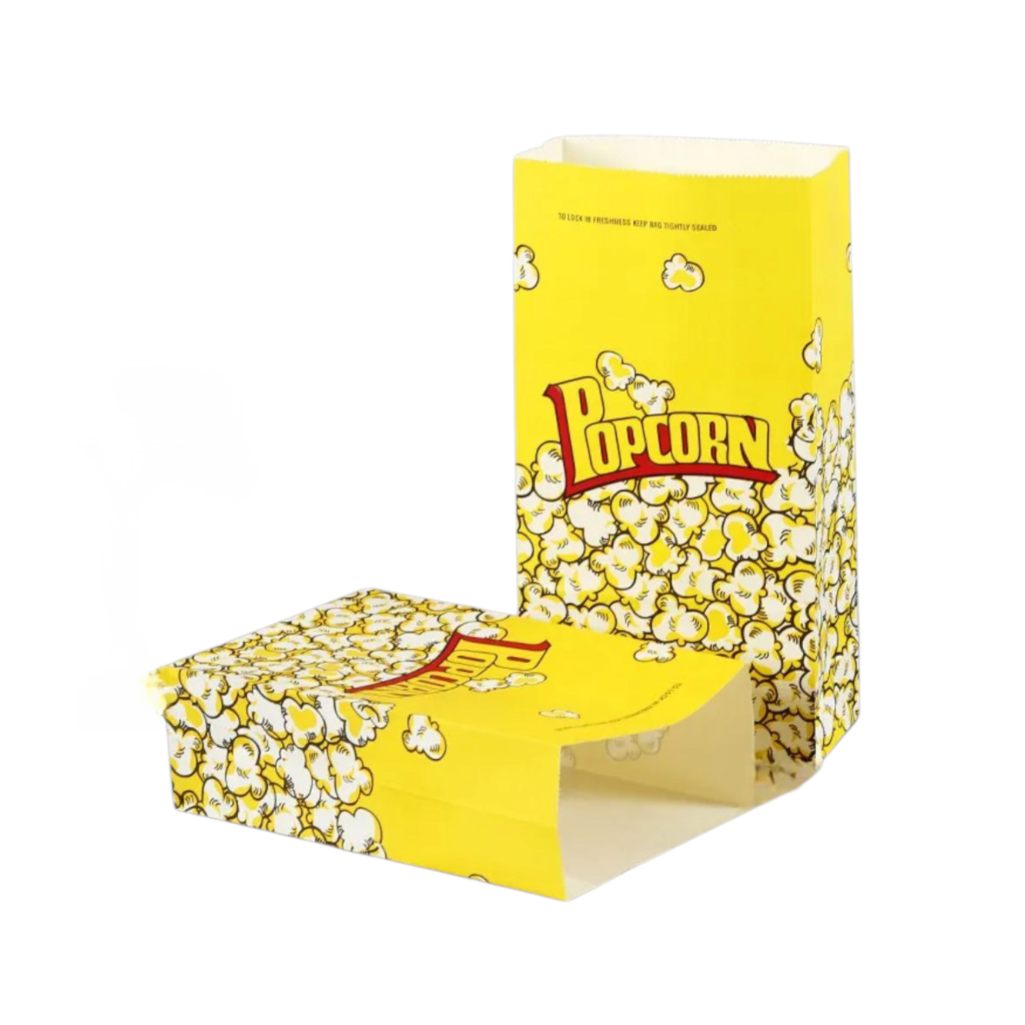 Retro Popcorn Paper Bags 10pack