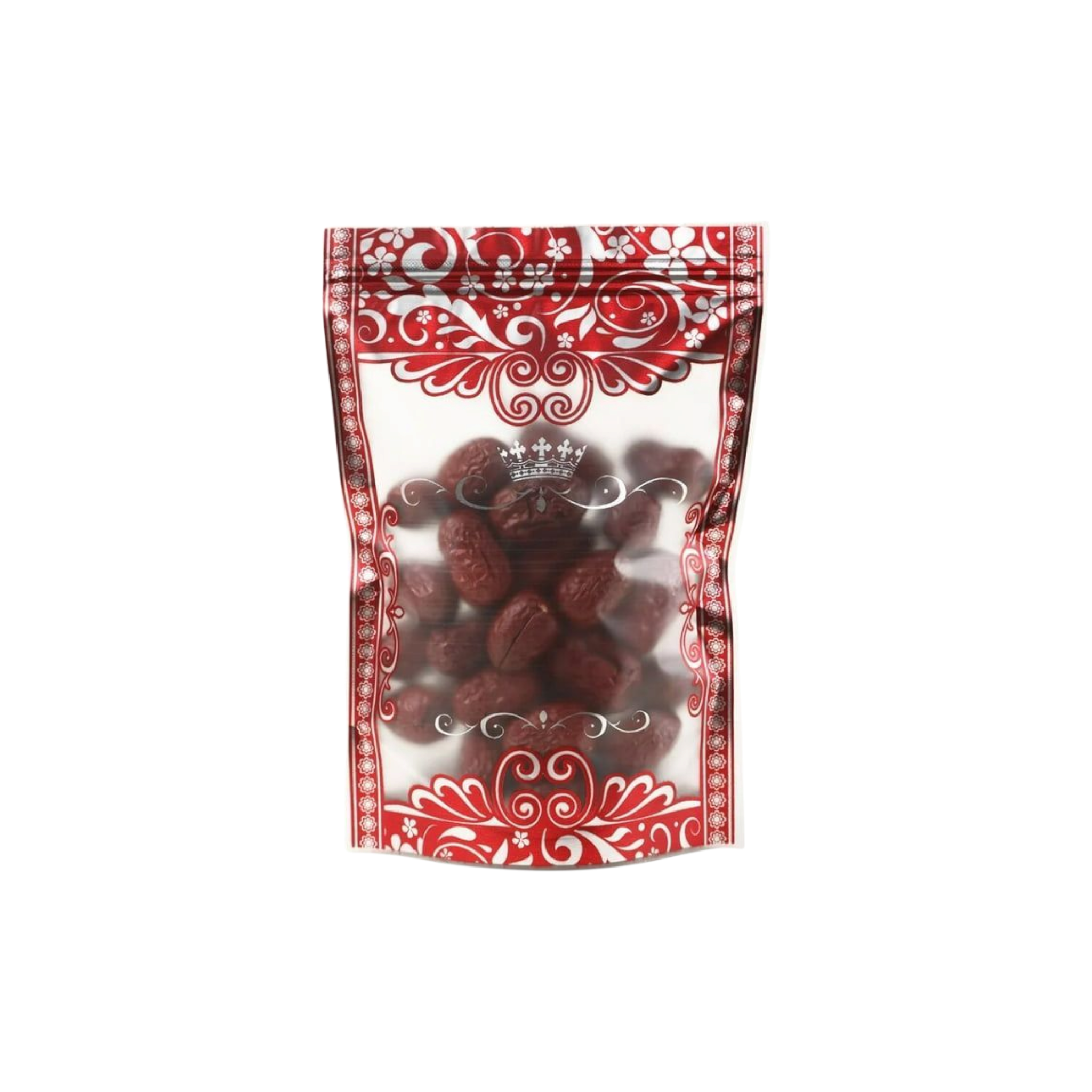 Food Saver Zip Lock Pouch Bag Stand-Up Patterend Resealable Storage Packaging 10pack