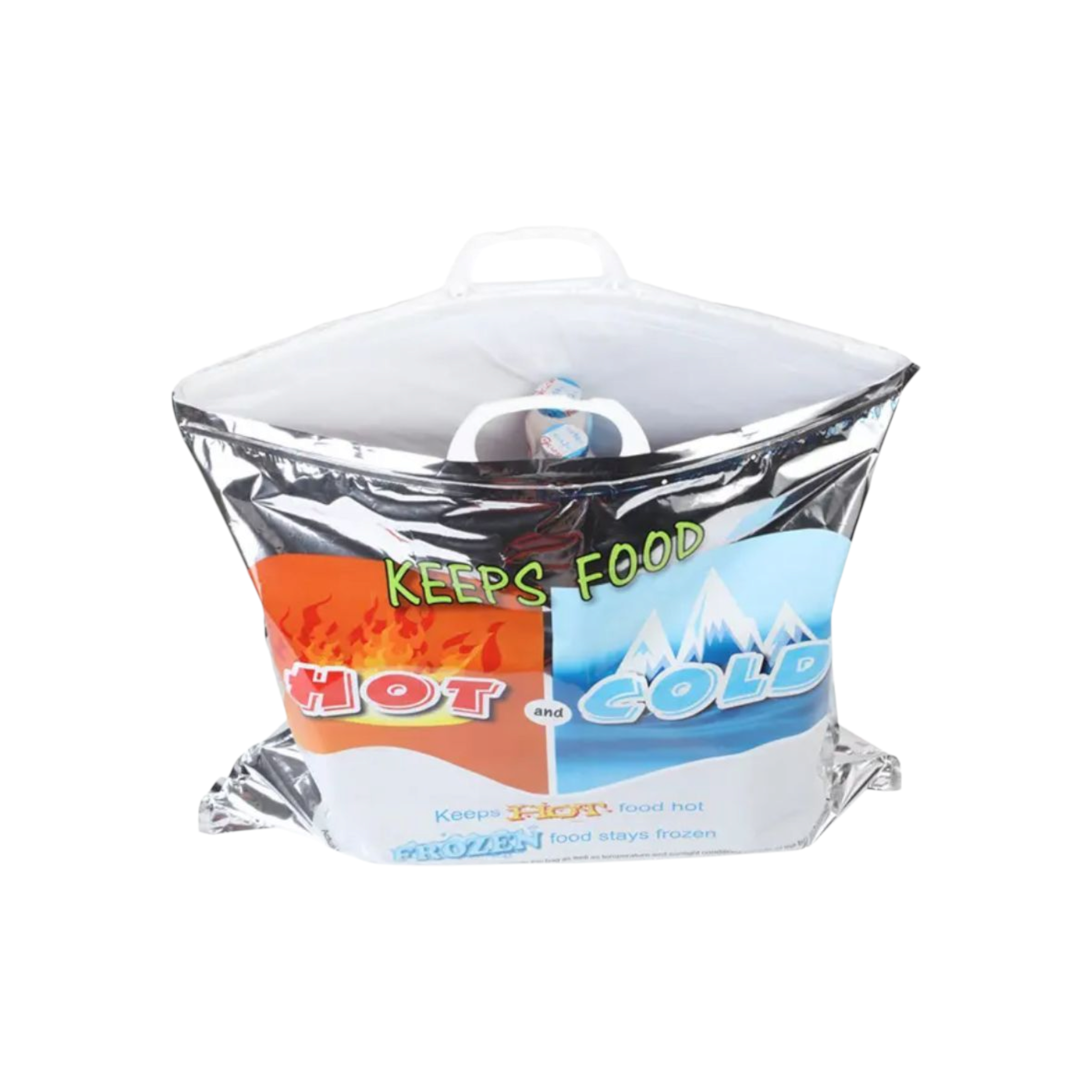 Thermal Food Insulation Carry Bag Hot & Cold Aluminium Foil 47x47+6cm