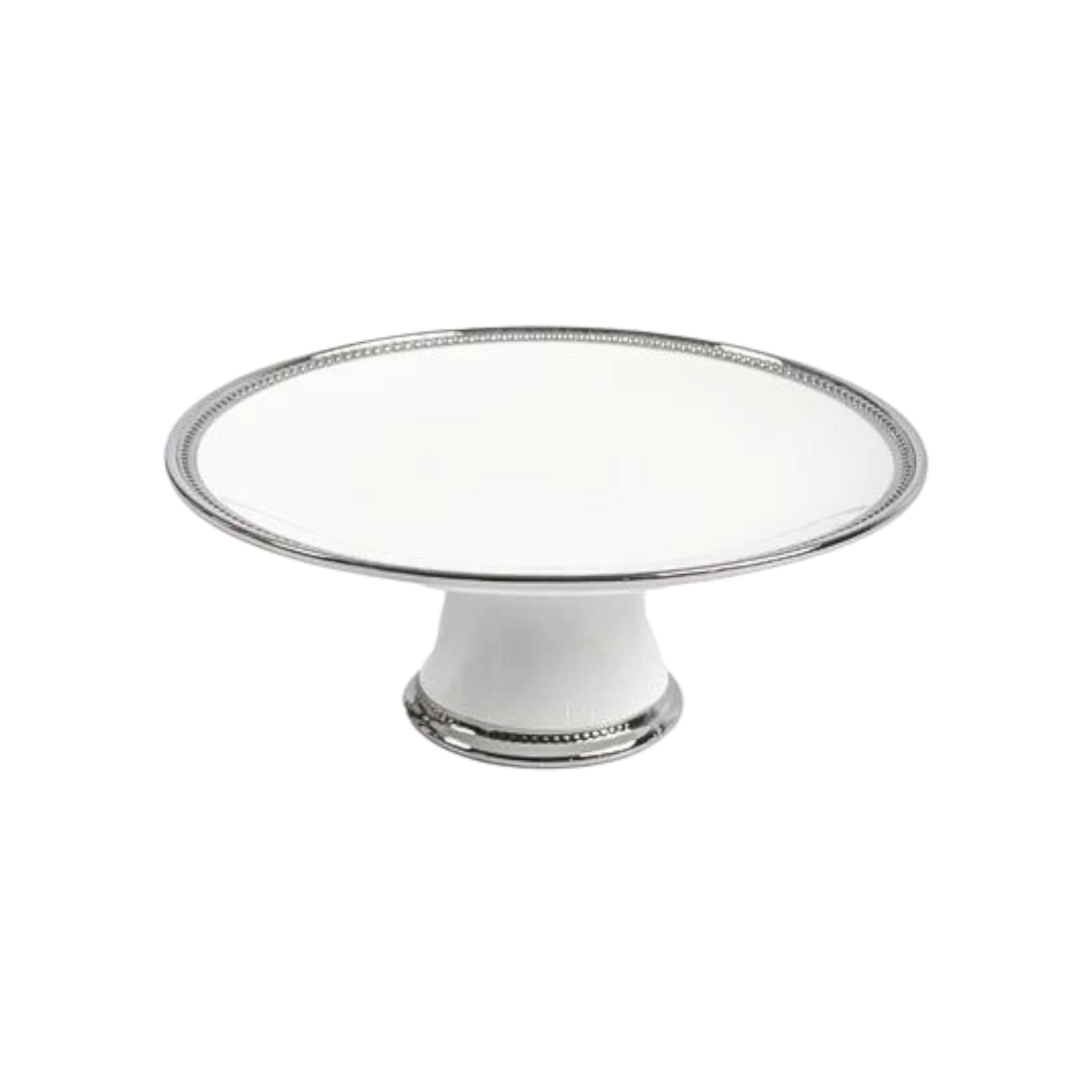 Cake Stand Round 11.8 Inch Silver Lining