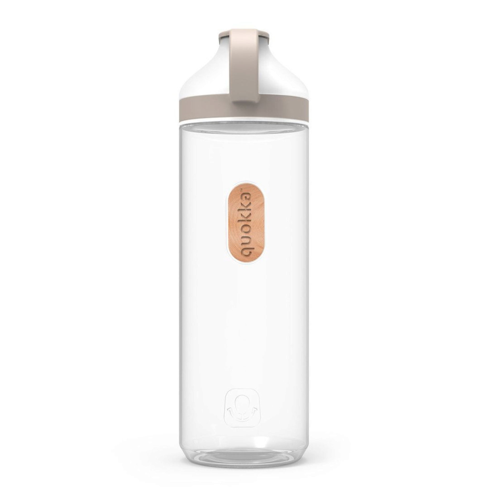 670ml  Quokka Tritan Mineral Ash Drinking Bottle with Magnet Lid -  Cool Grey