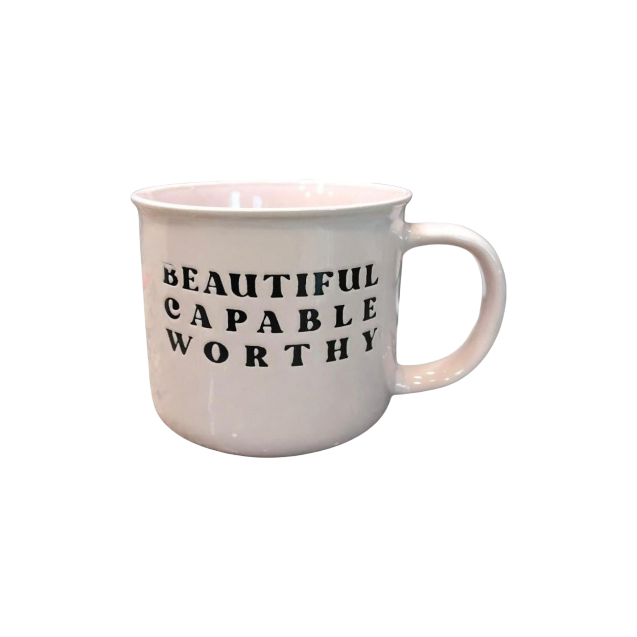 Vintage Ceramic Coffee/Soup Mug Slogan 650ml