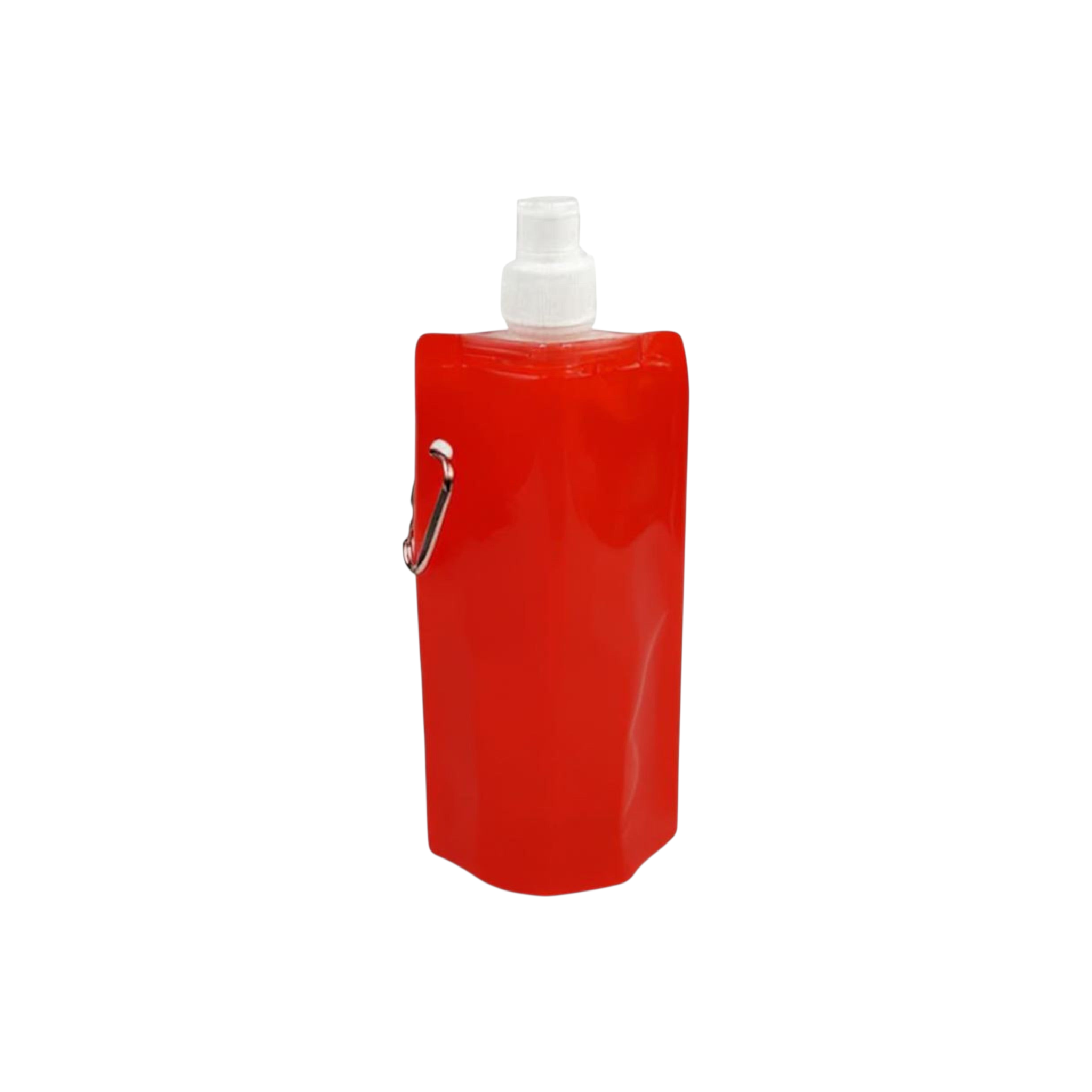 500ml Travel Drinking Pouch Bag Foldable with Pushup Spout & Hanging Clip