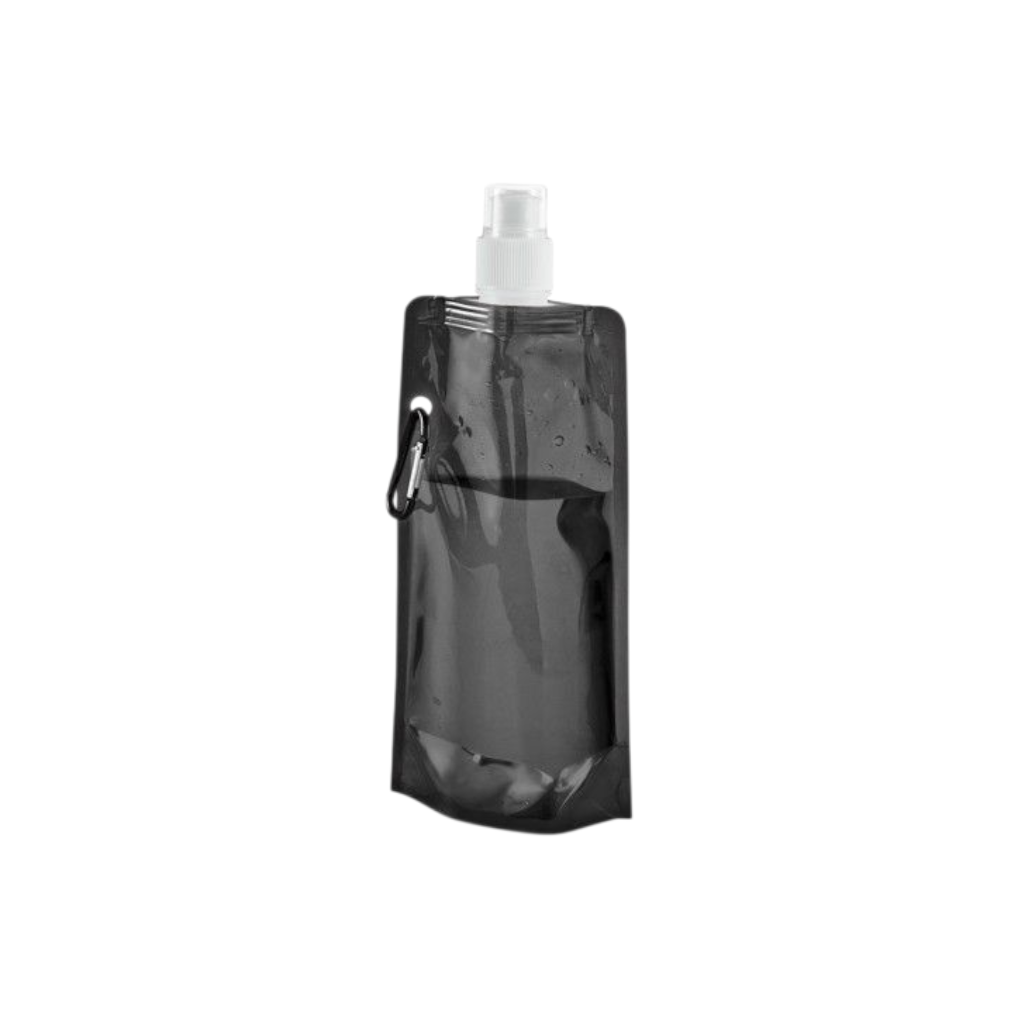 500ml Travel Drinking Pouch Bag Foldable with Pushup Spout & Hanging Clip
