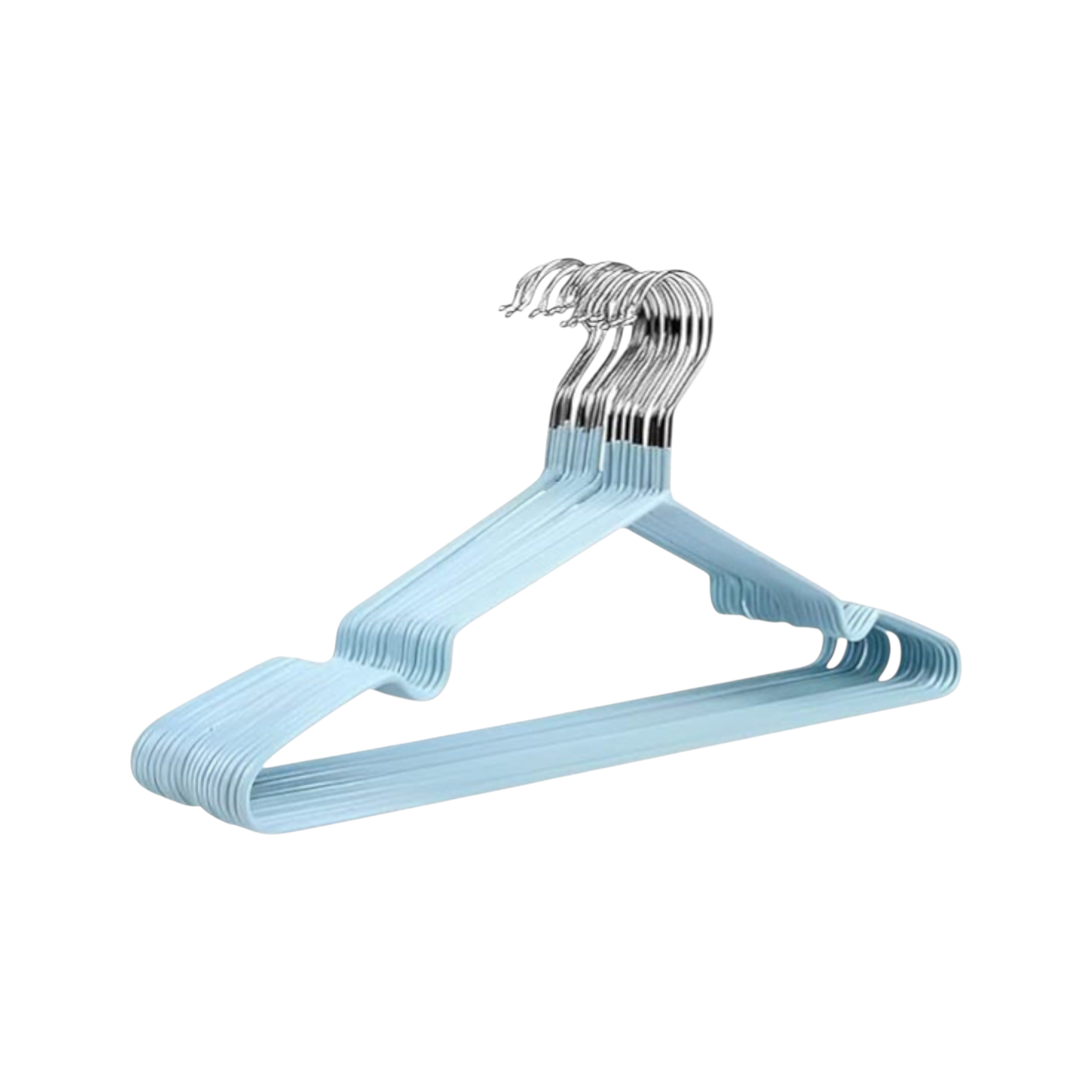 Clothes Hangers Steel 40cm Plastic Coated Heavy Duty 10pack