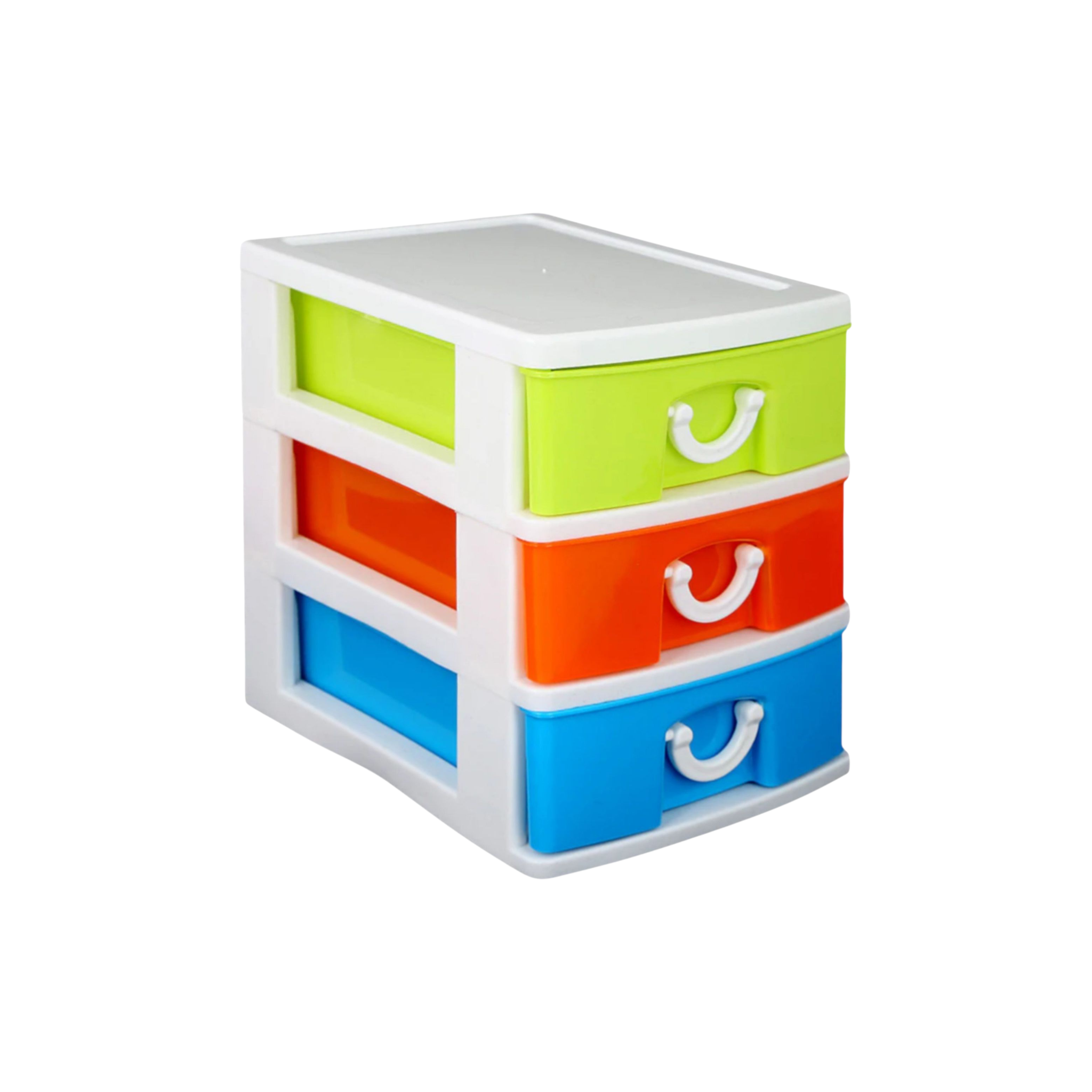 3-Drawer Mini Storage Box Pastel Color 15x22cm
