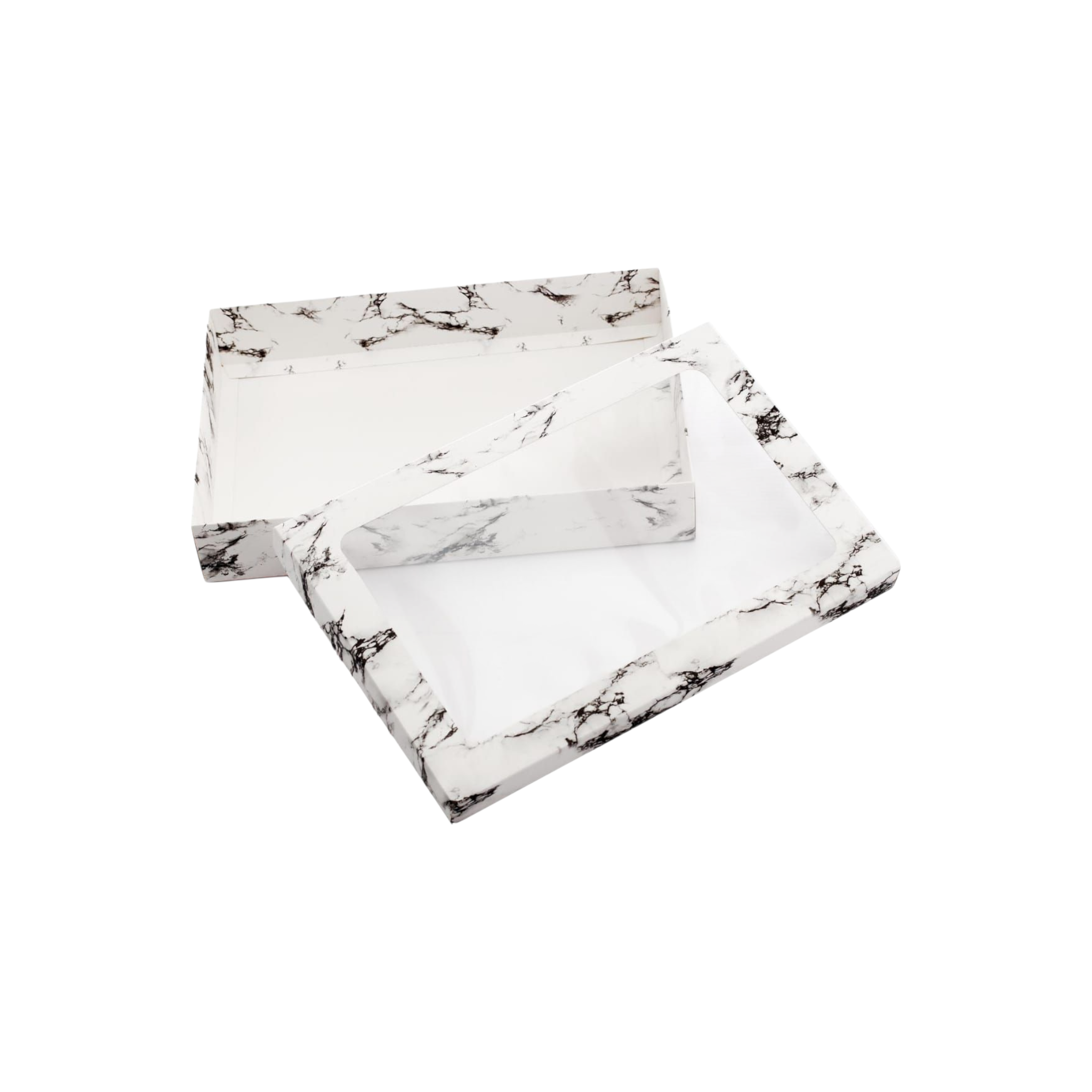 Gift Biscuit Paper Box Marble Patterned 30x20x5cm