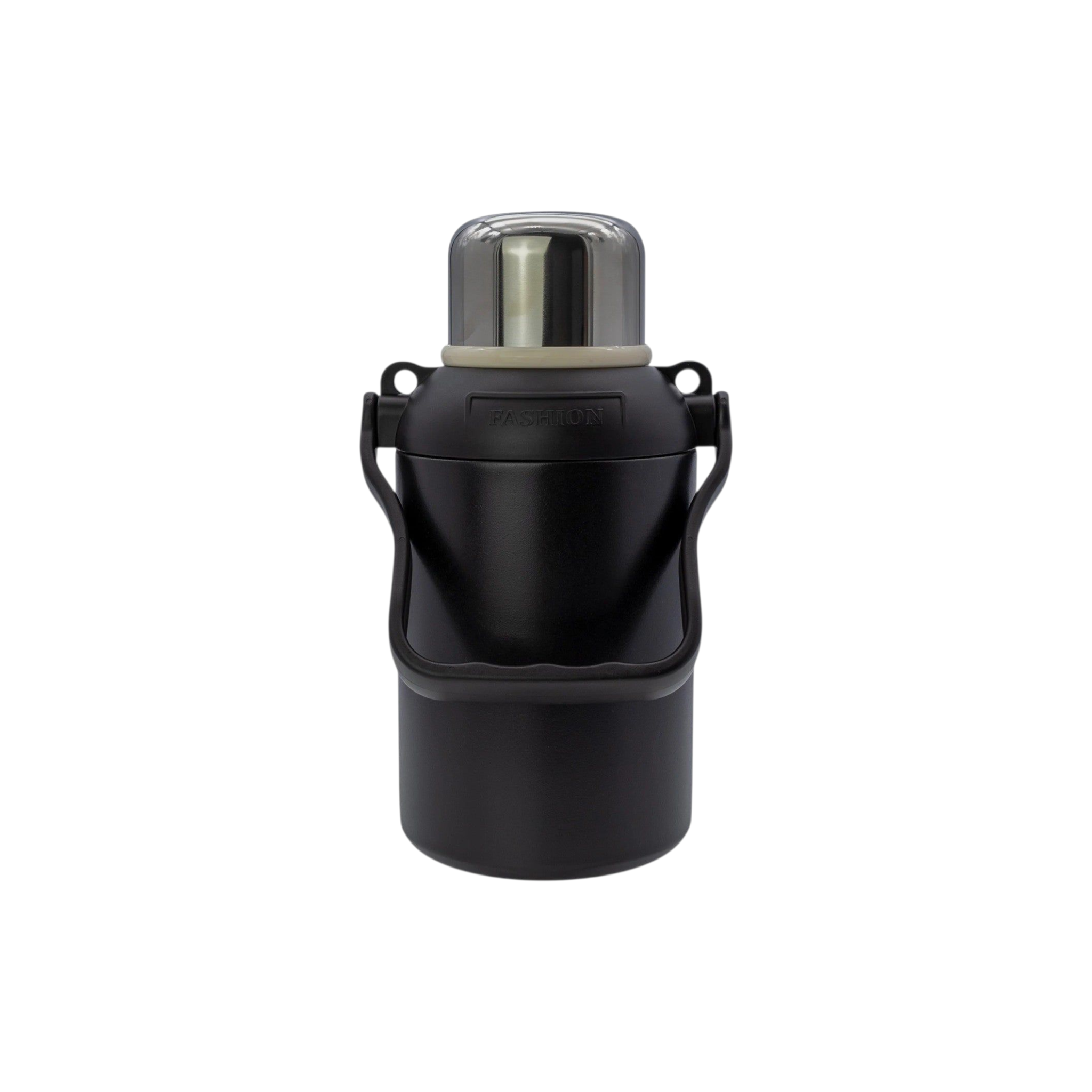 Regent Black Sports Vacuum Flask Stainless Steel 1.3L