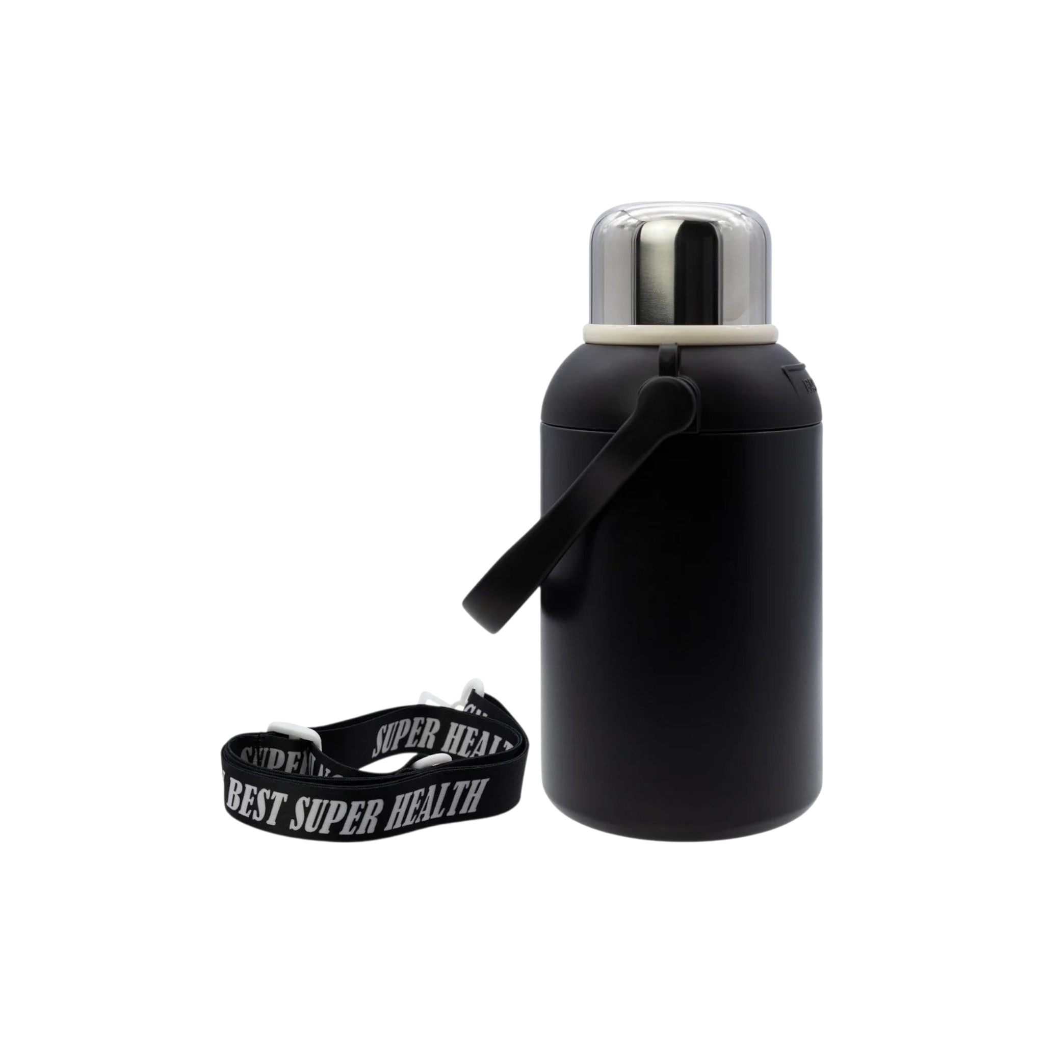 Regent Black Sports Vacuum Flask Stainless Steel 1.3L