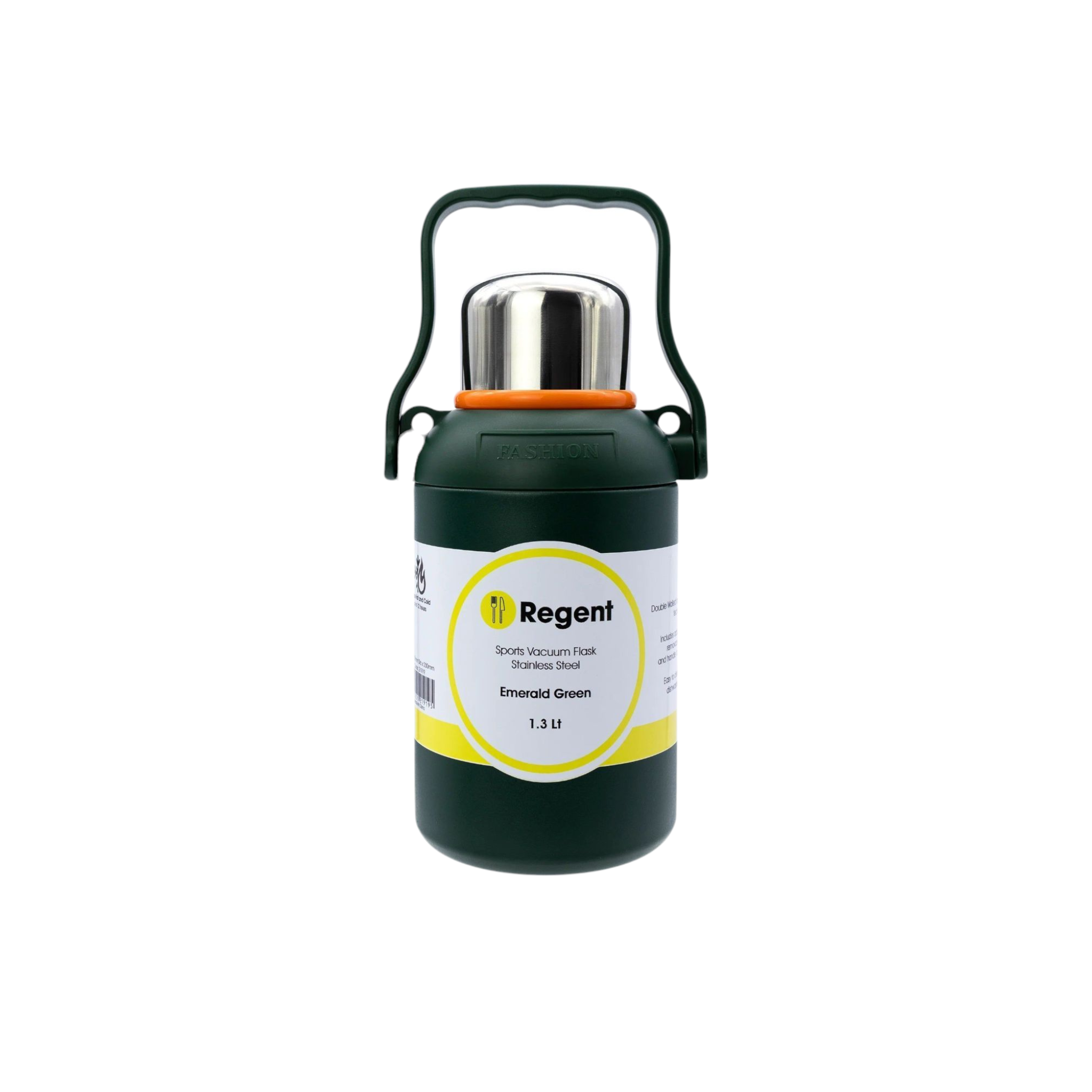 Regent Green Sports Vacuum Flask Stainless Steel 1.3L