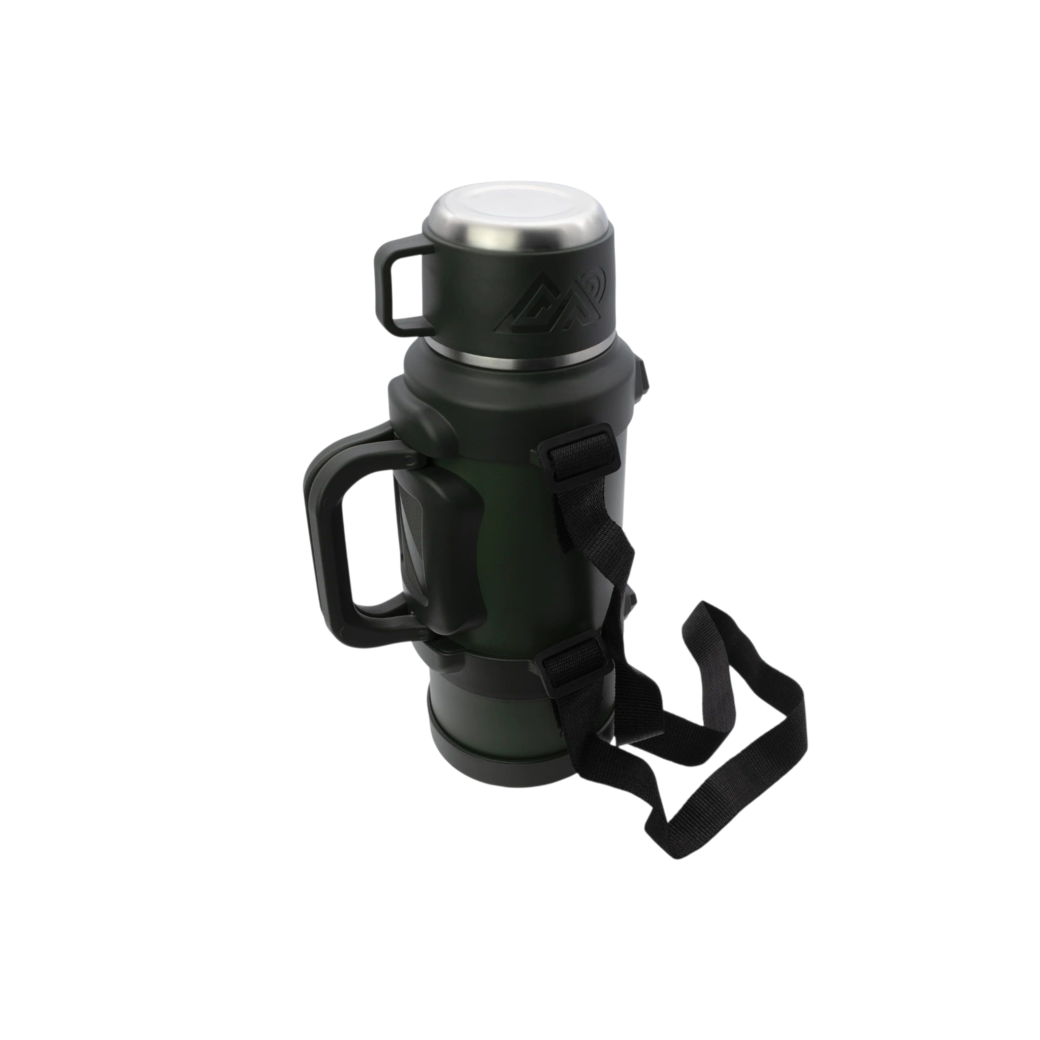 Regent Khaki Green Large Vacuum Flask Stainless Steel With Cup and Lid 2L