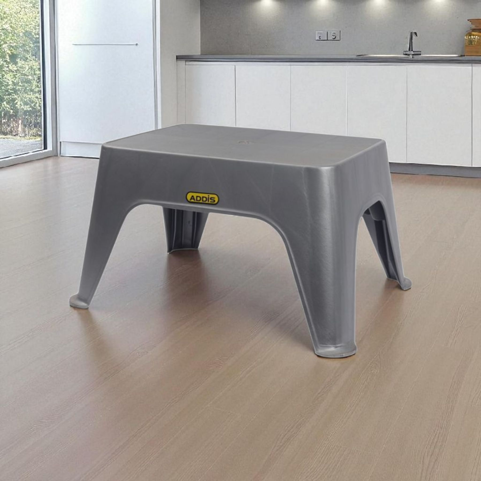 Addis Step Stool 1-Step Silver 9620ST