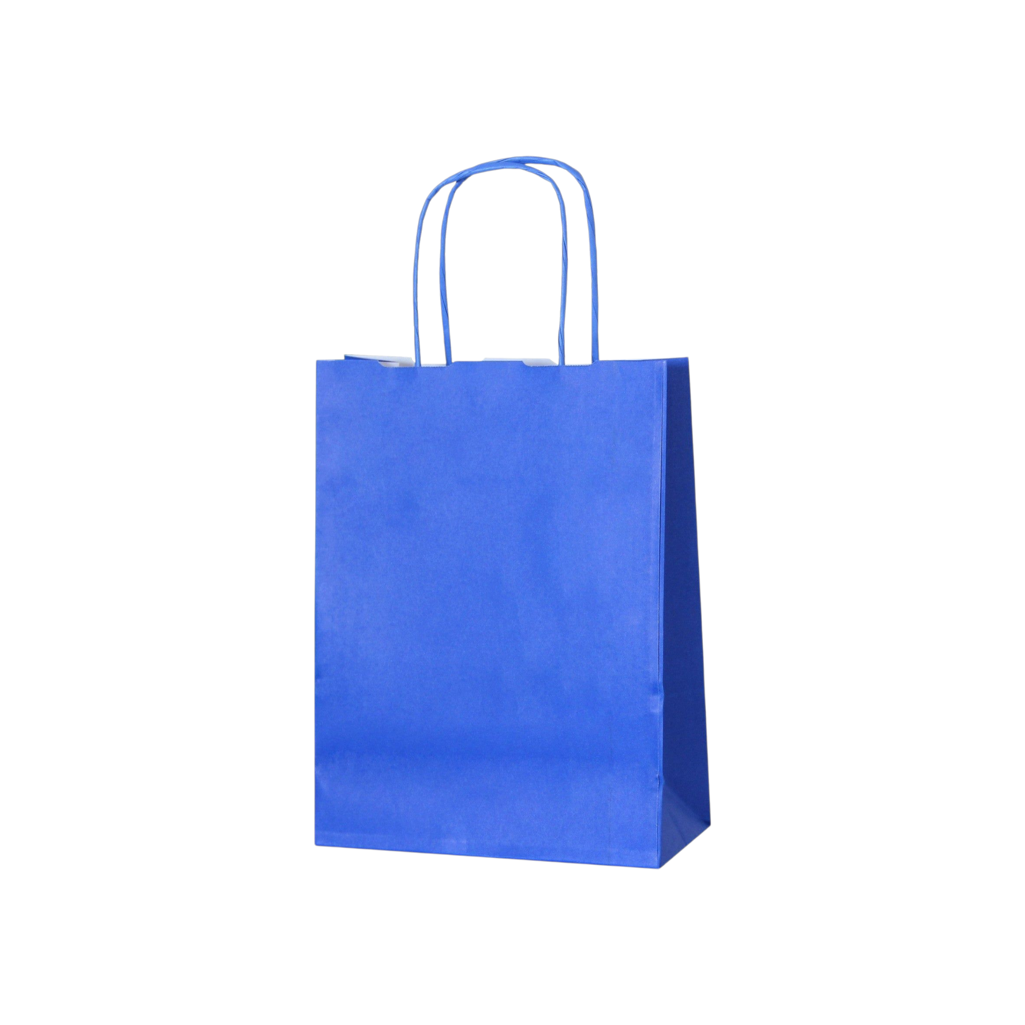 Kraft Paper Gift Shopper Bags 15x21x8cm 130gsm with Paper Twist Handle