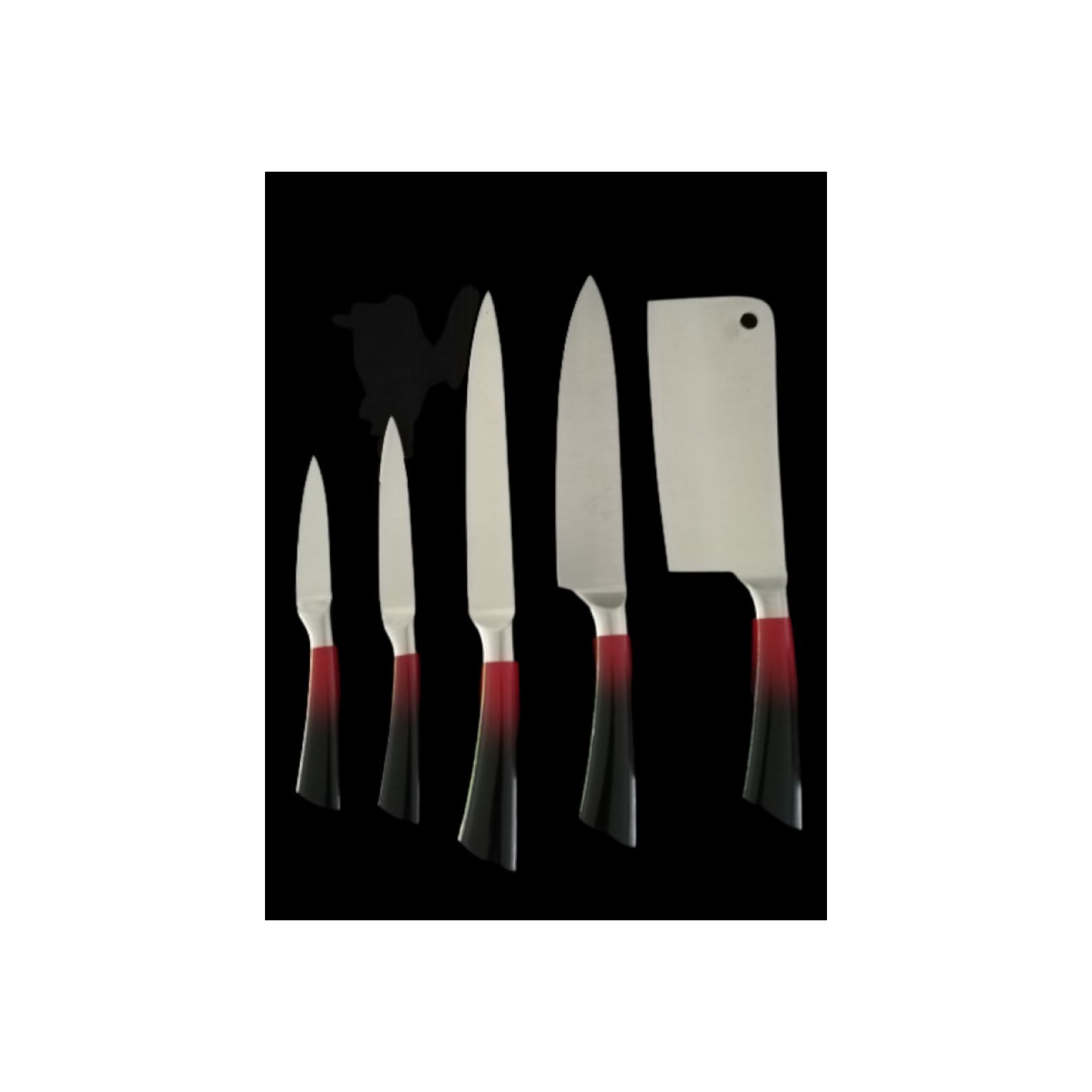 Knife Set 9pc with Acrylic Block Holder Stand CT598