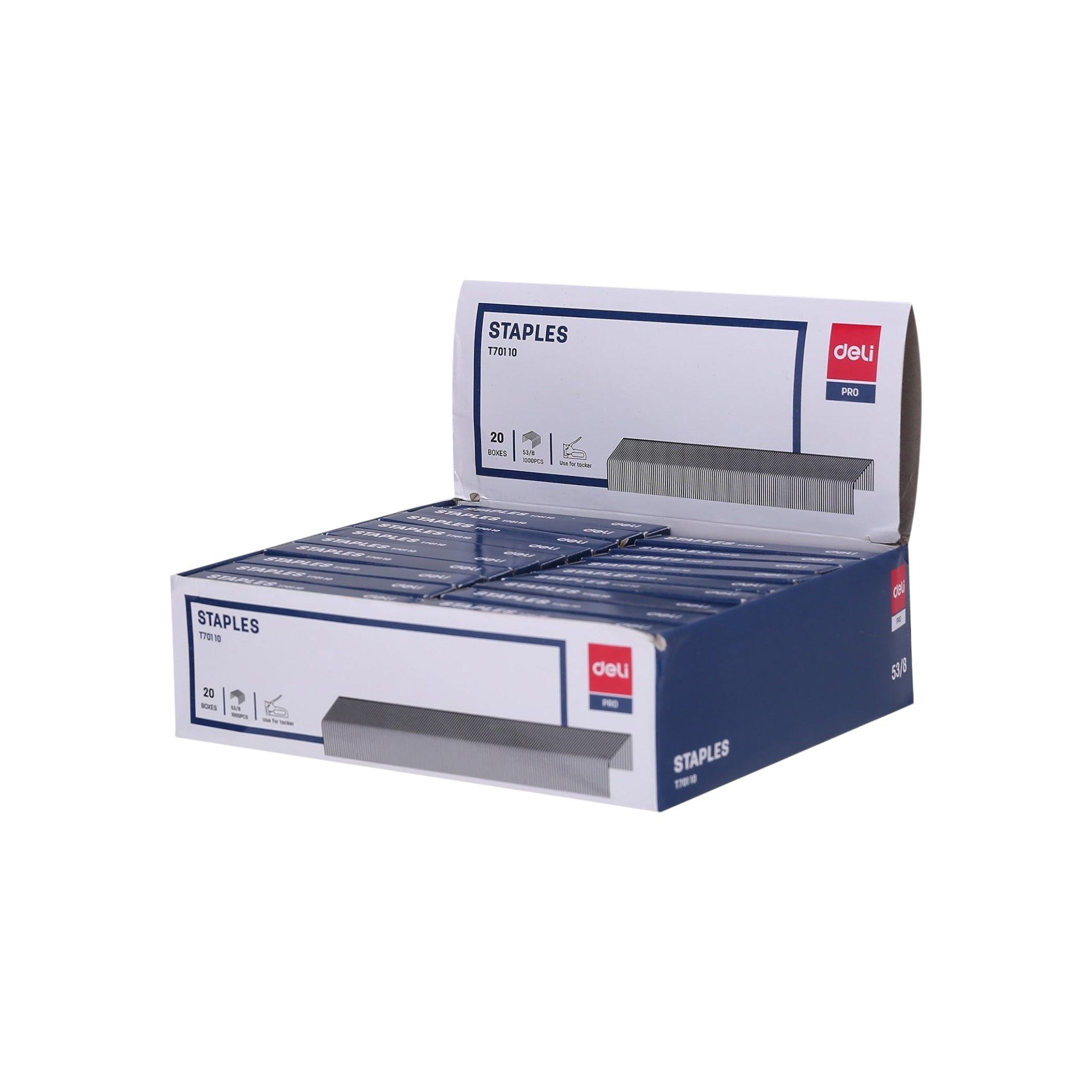 Deli Staples 53/8 Sliver 1000pcs