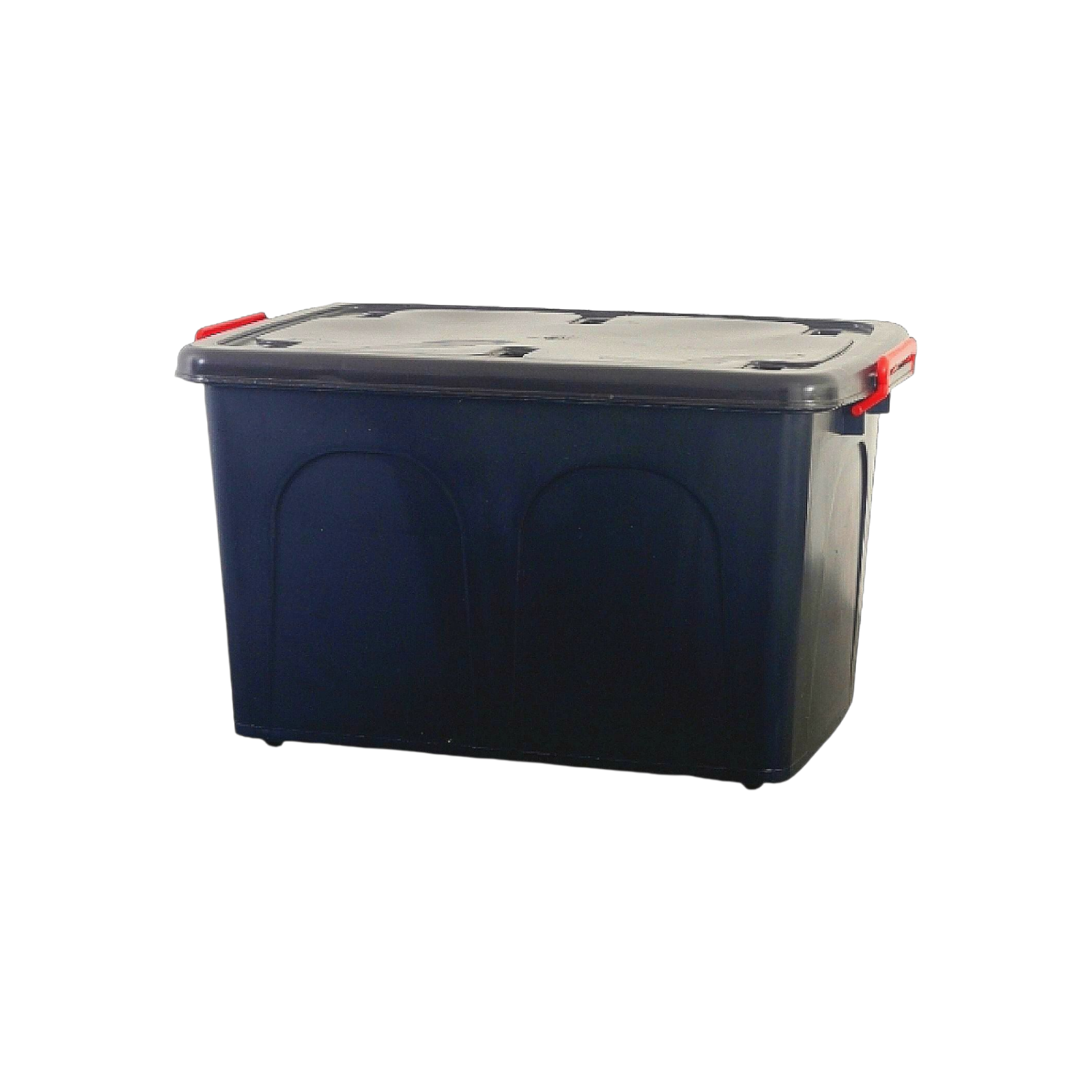 85L Storage Utility Container Box Black with Wheels
