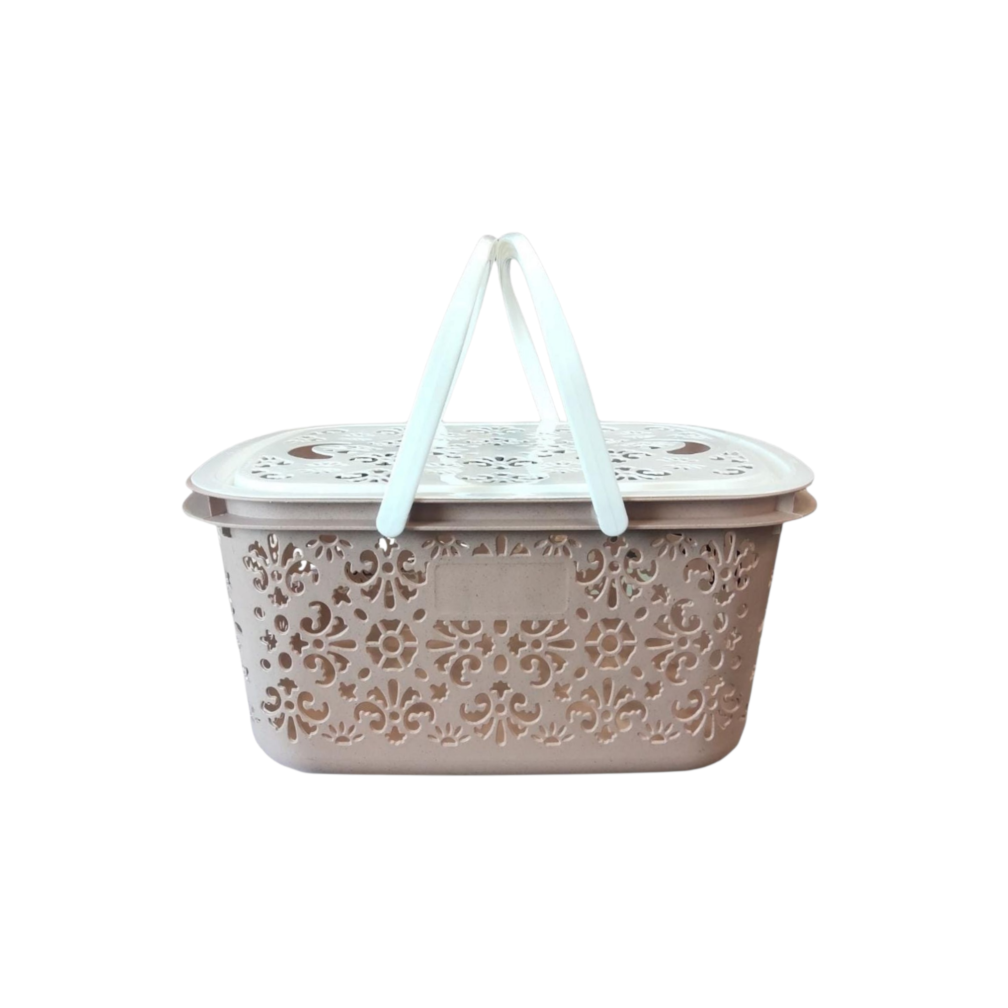 Picnic Basket with Handle & Lid Medium