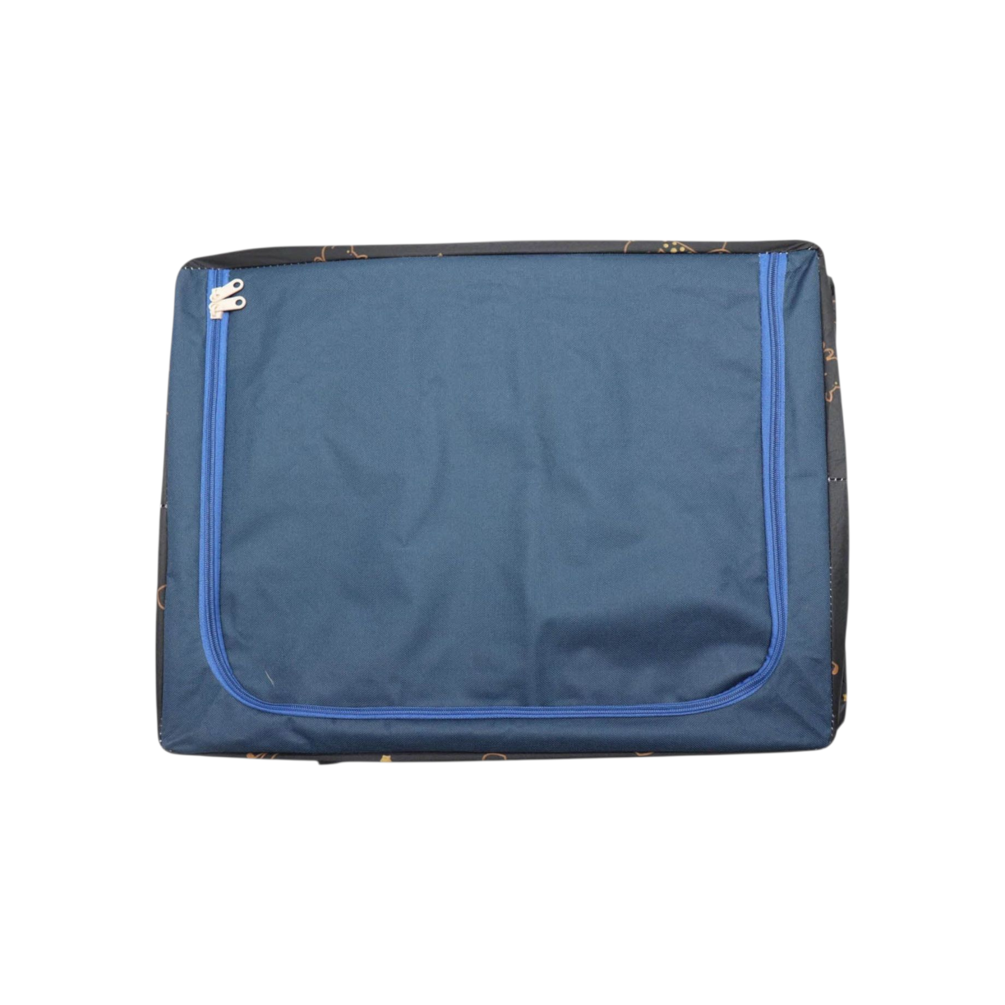 Wardrobe Storage Organiser Box Oxford Material 50x40x33cm Zipper Lid with See-Through Front Panel