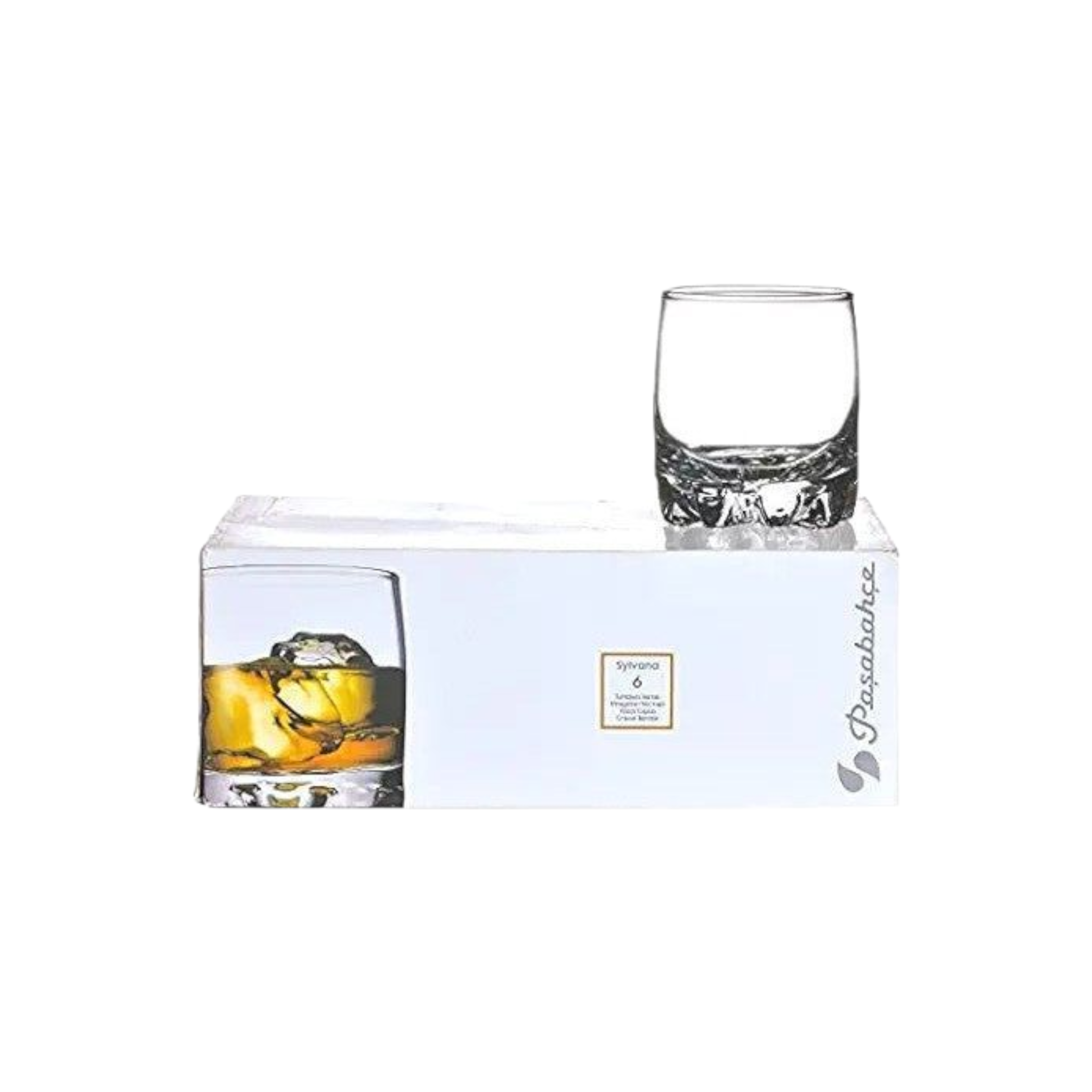 Pasabahce Sylvana Glass Tumbler 200ml Whisky 6pack