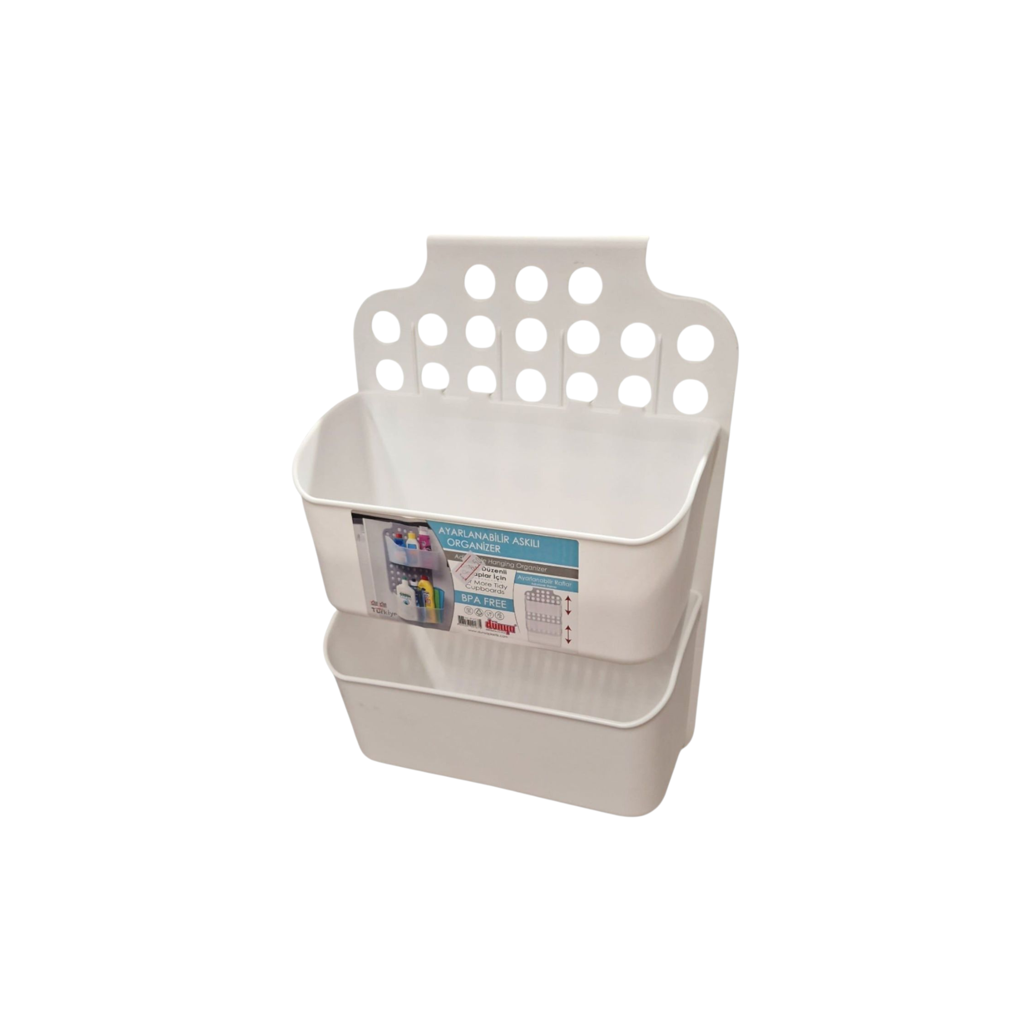 Hobby Life Soft Chef Plastic 2-Tier Adjustable Hanger Organizer AY-09167