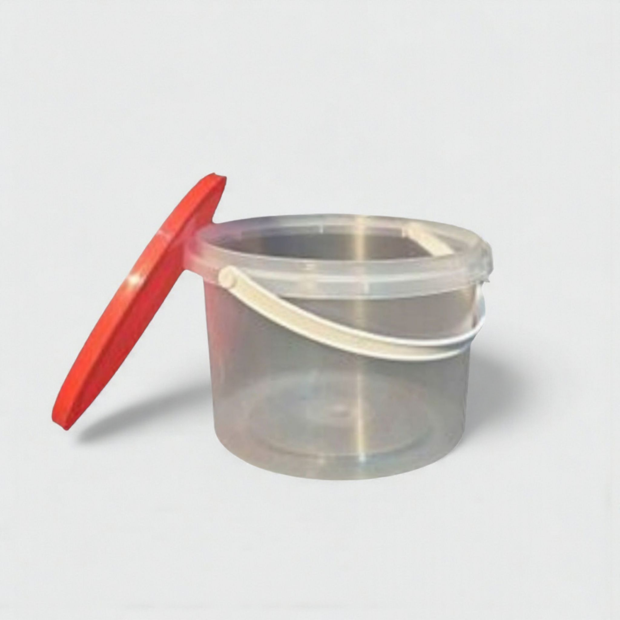 4L Bucket Tamper Proof with Lid - Atchar Container Transparent