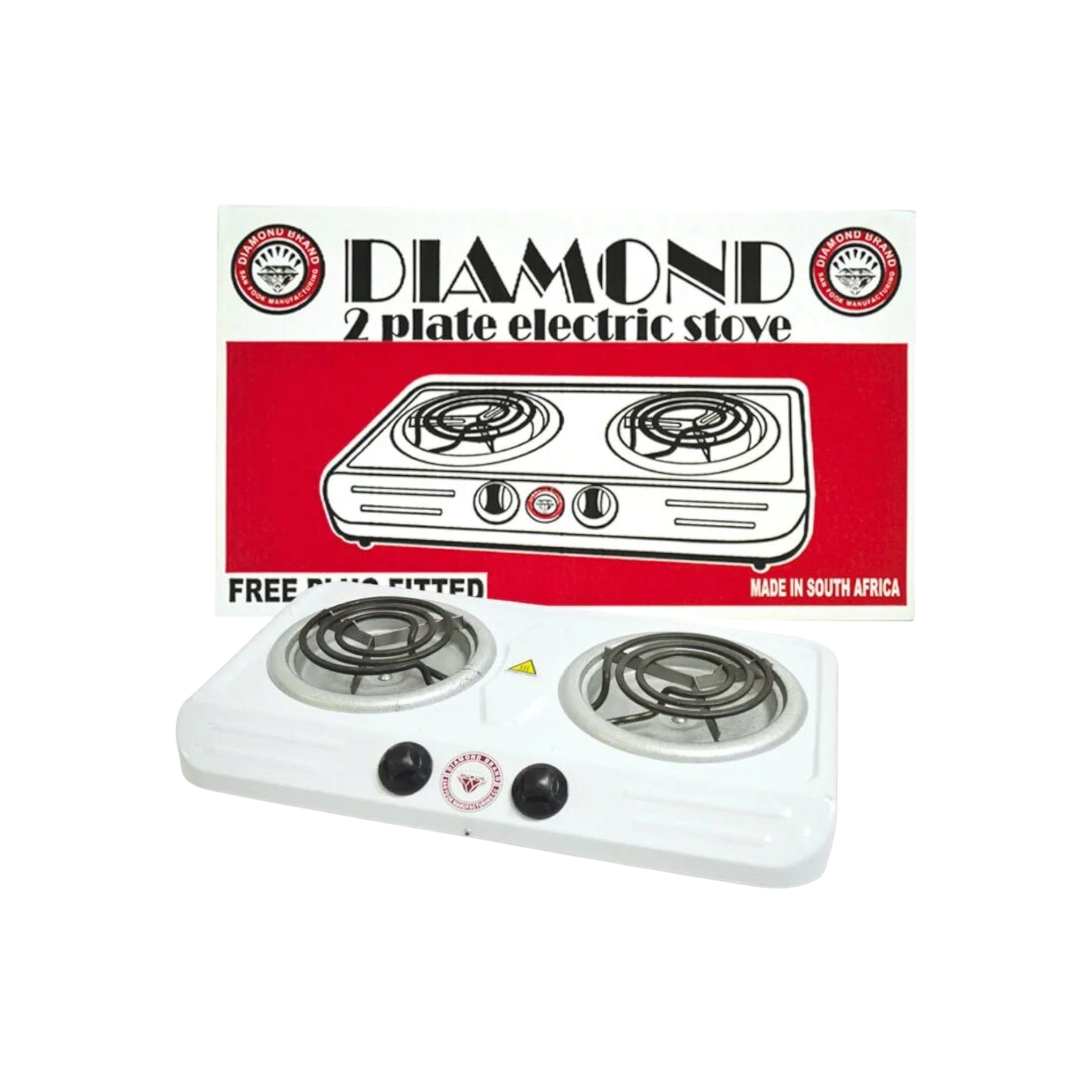 Diamond 2-Plate Double Spiral Electric Stove 22039