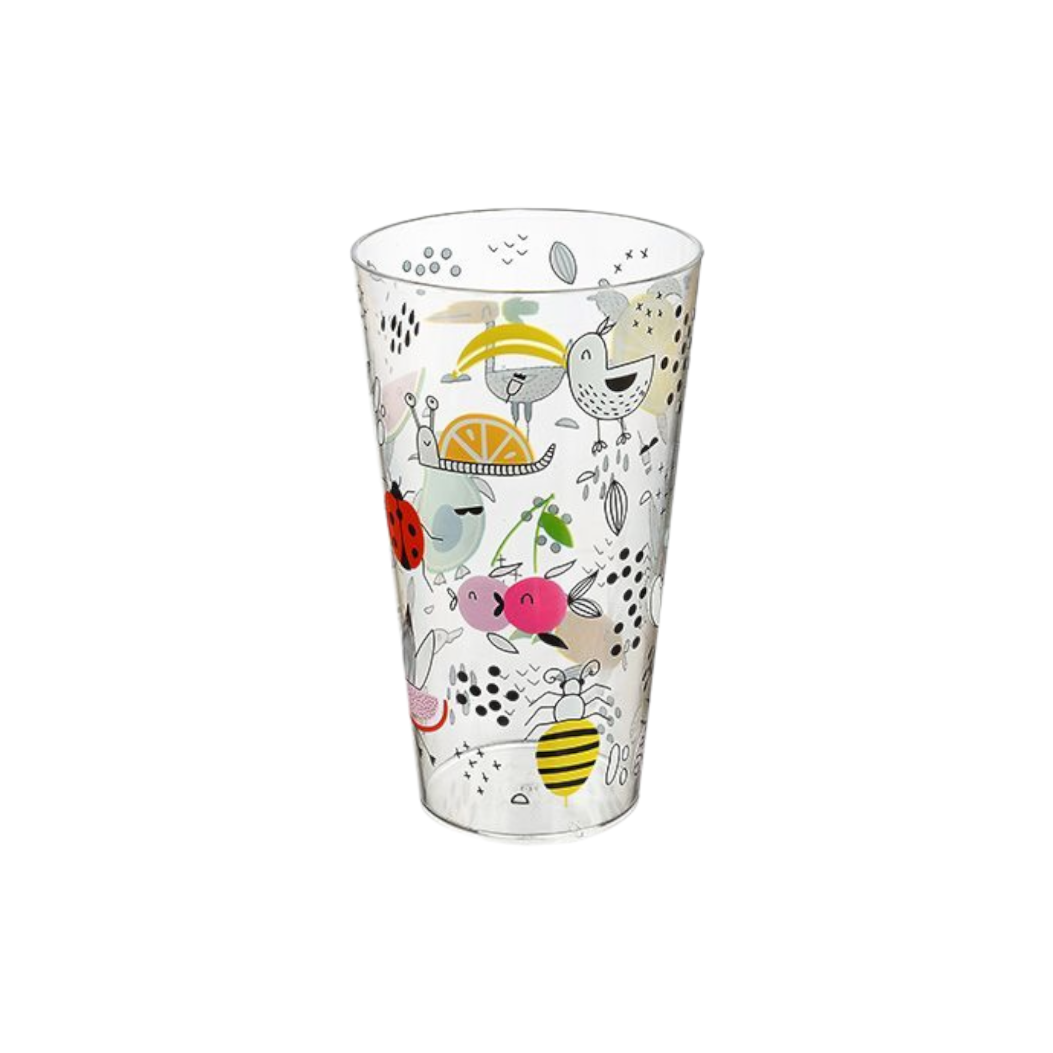 Tuffex Plastic Fresh Cup 600ml Drinking Tumbler Patterned