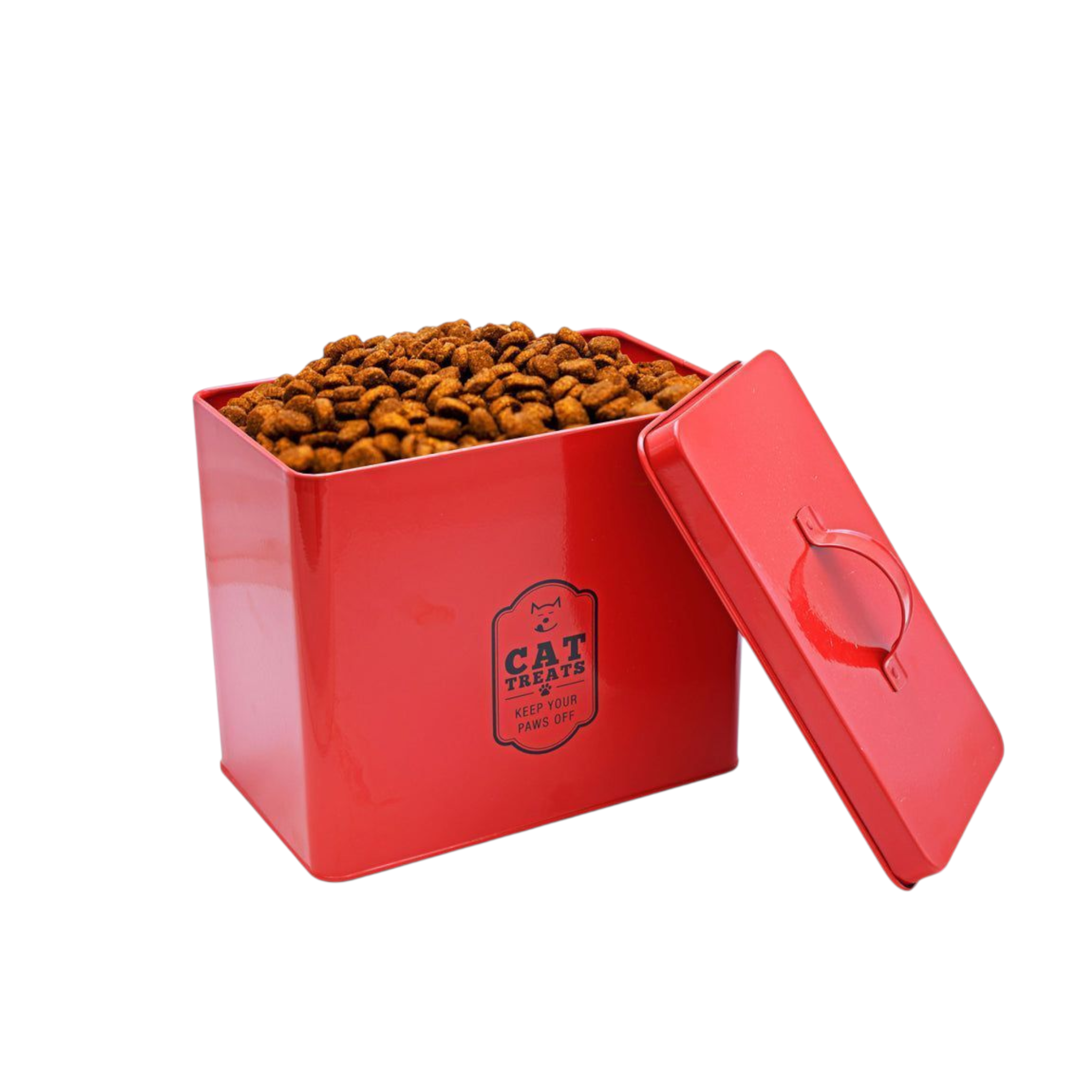 Retro Cat Food Tin Storage Box Red 27807