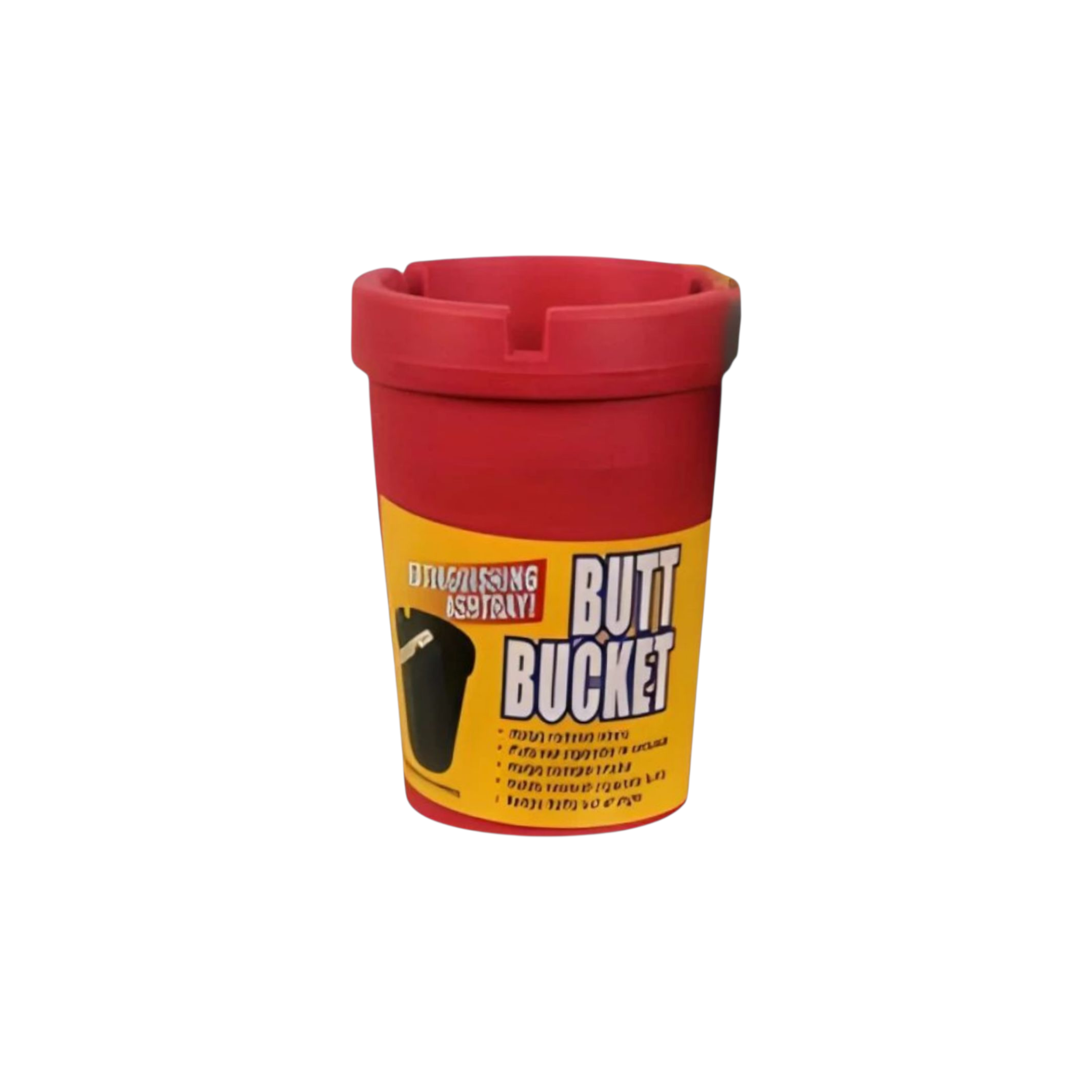 Ashtray Plastic Tub 8x11cm Butt Bucket Solid Color