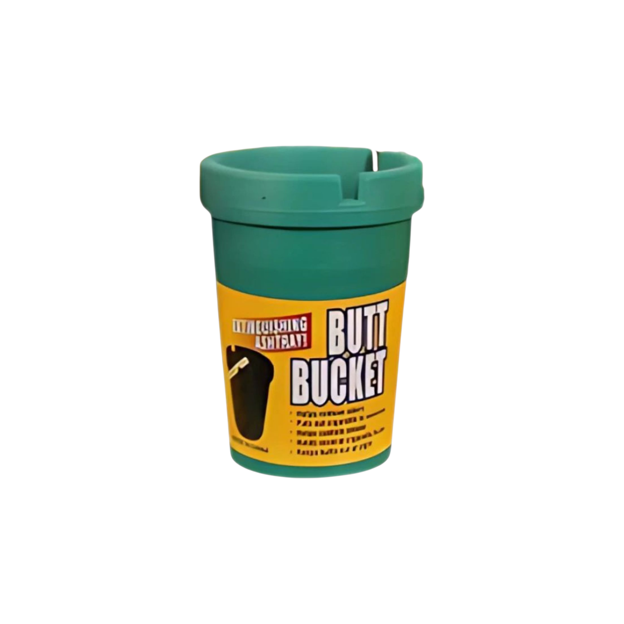 Ashtray Plastic Tub 8x11cm Butt Bucket Solid Color