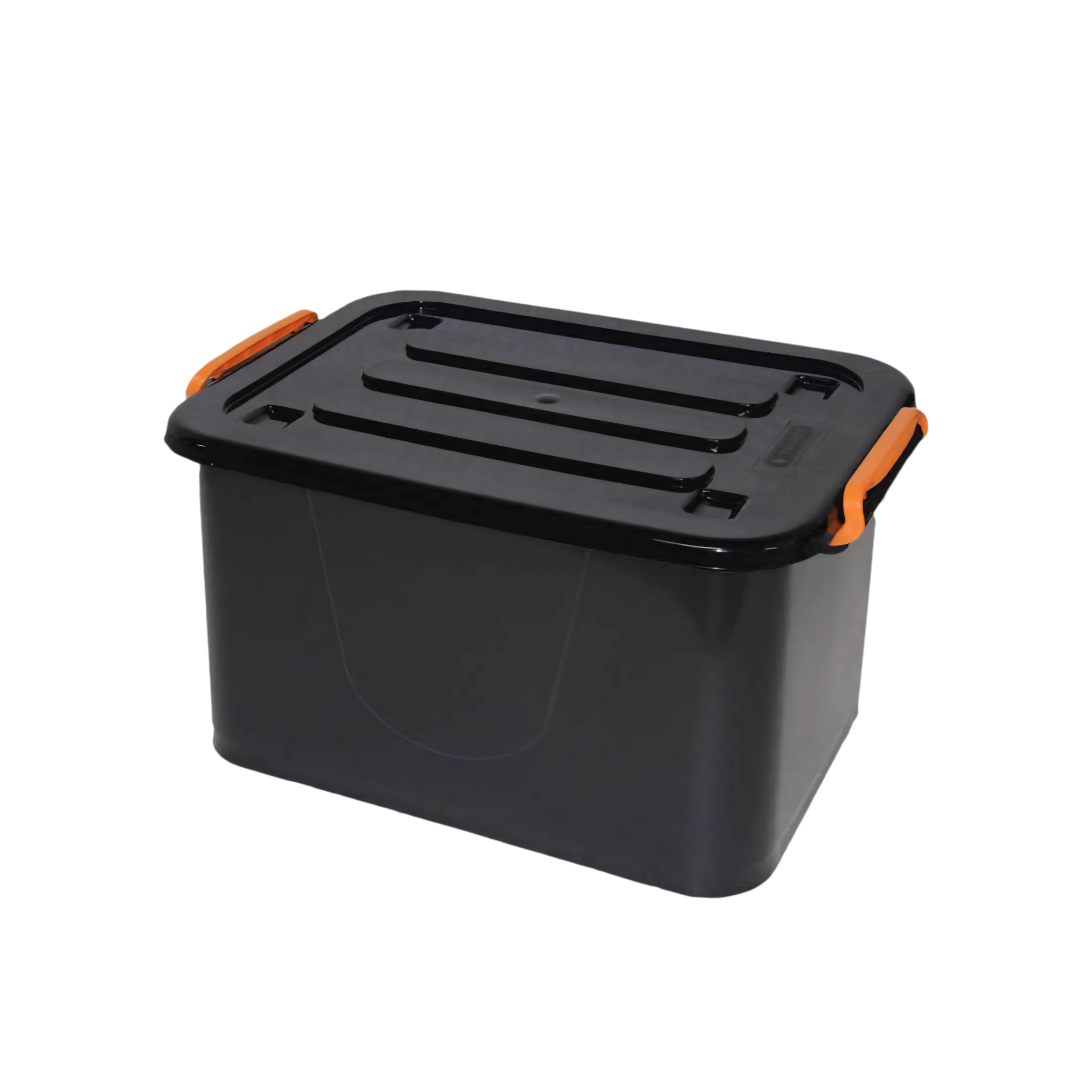 85L Storage Utility Container Box with Clip Lock Lid & Wheels Nu Ware