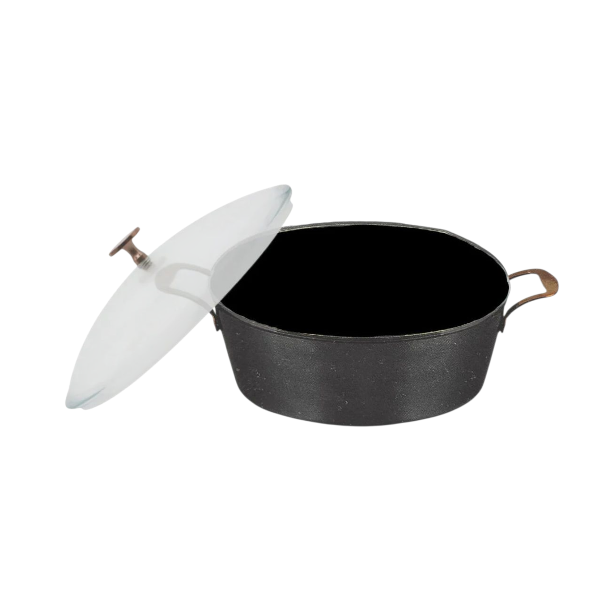 Cookware Non-Stick Pot with Glass Lid with Rose Gold Handle 30cm SGN2005