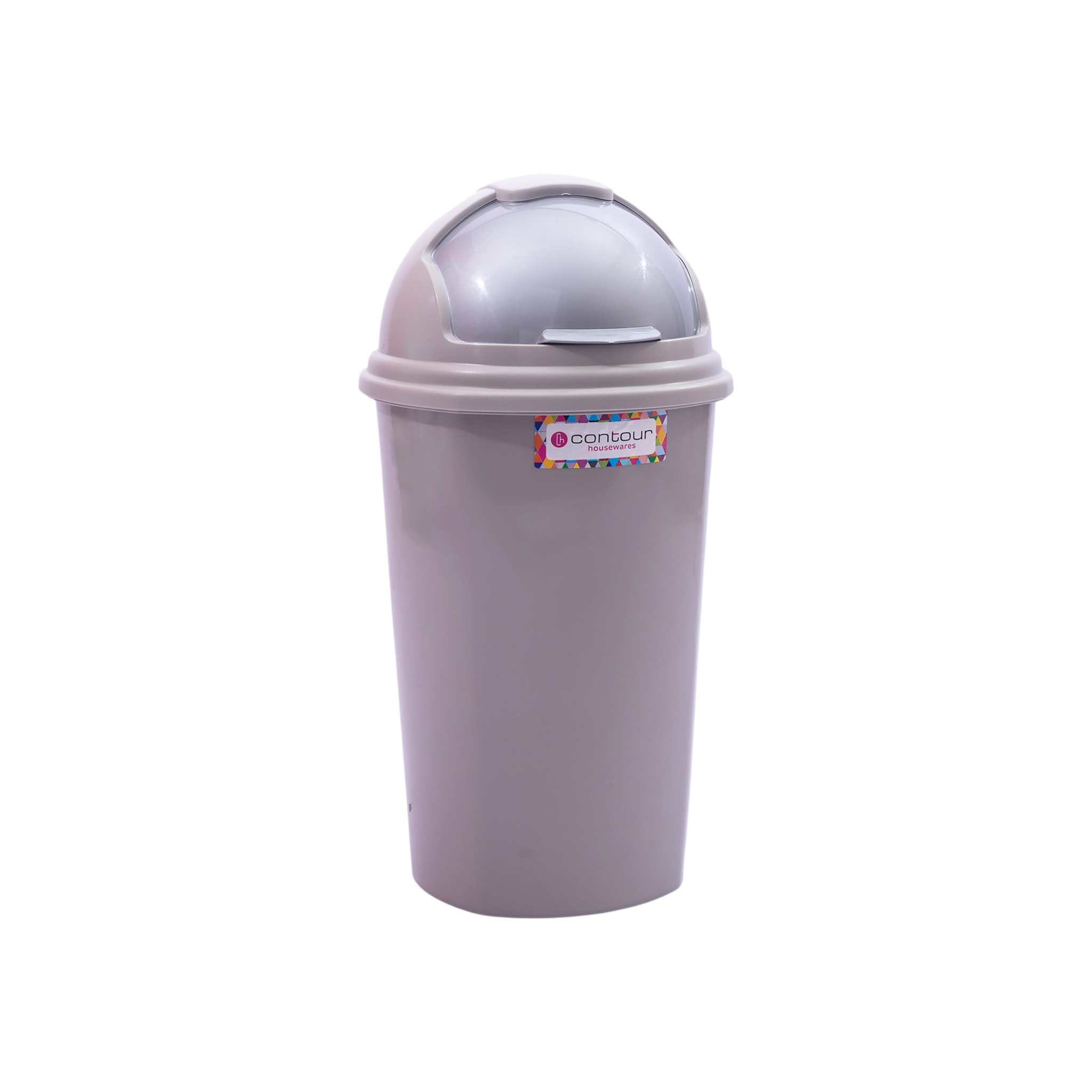 25L Contour Lift Office Waste Colour Dustbin Round Helmet Flip Top Lid Buzz