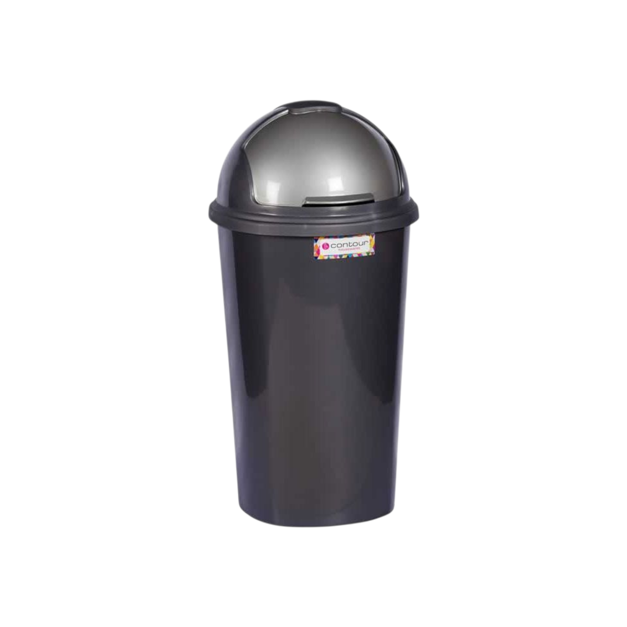 25L Contour Lift Office Waste Colour Dustbin Round Helmet Flip Top Lid Buzz