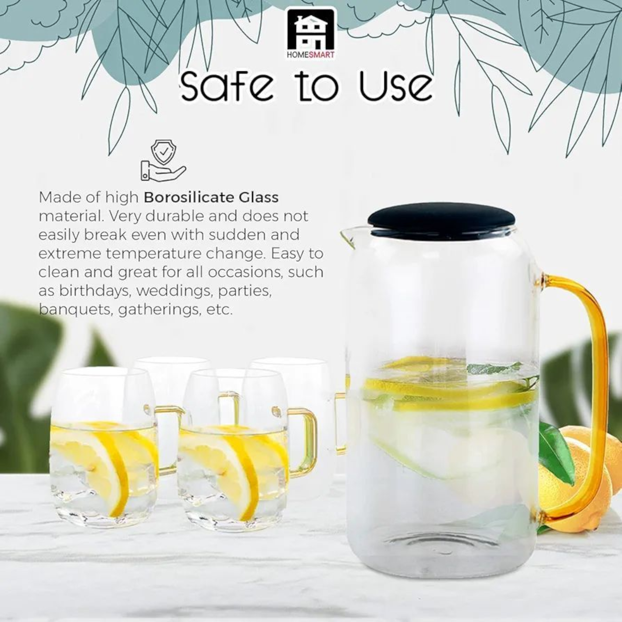 Acuarela Borosilicate Water Set 5pc