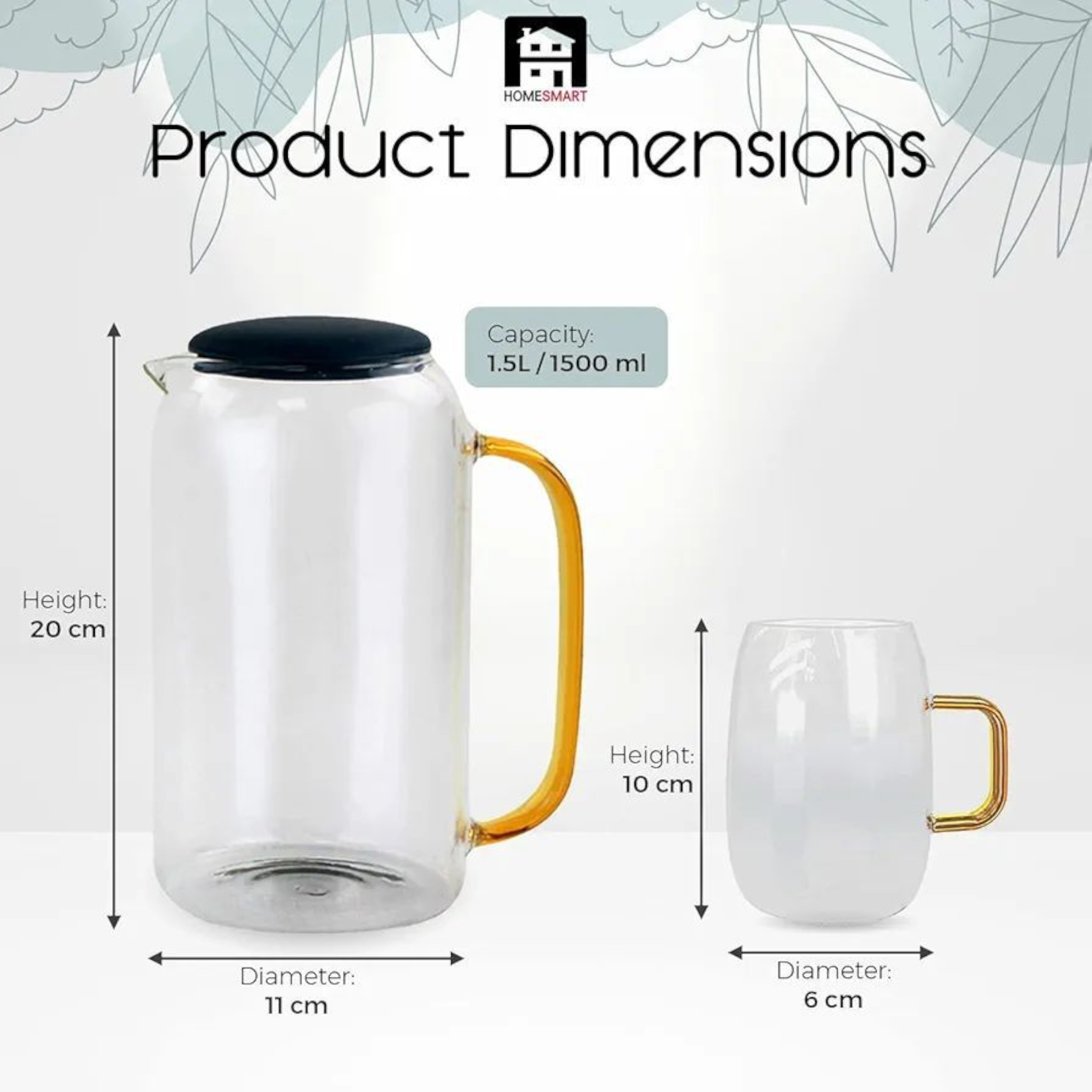 Acuarela Borosilicate Water Set 5pc