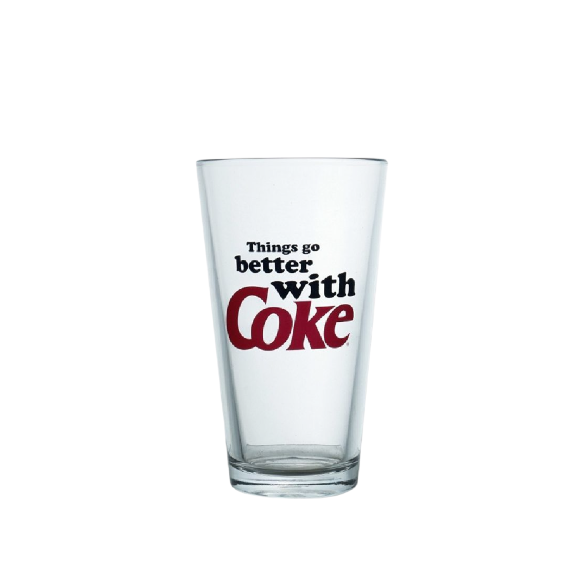 Coke Hiball Glass Tumbler 400ml Red Print Pasabahce 40974