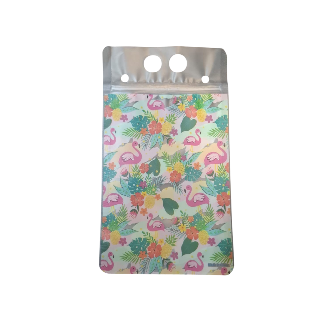 500ml Print Stand-up Drink Pouches 13x23x3cm Reusable