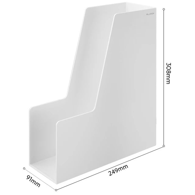 Deli Nusign Magazine Holder 249x91x309mm White