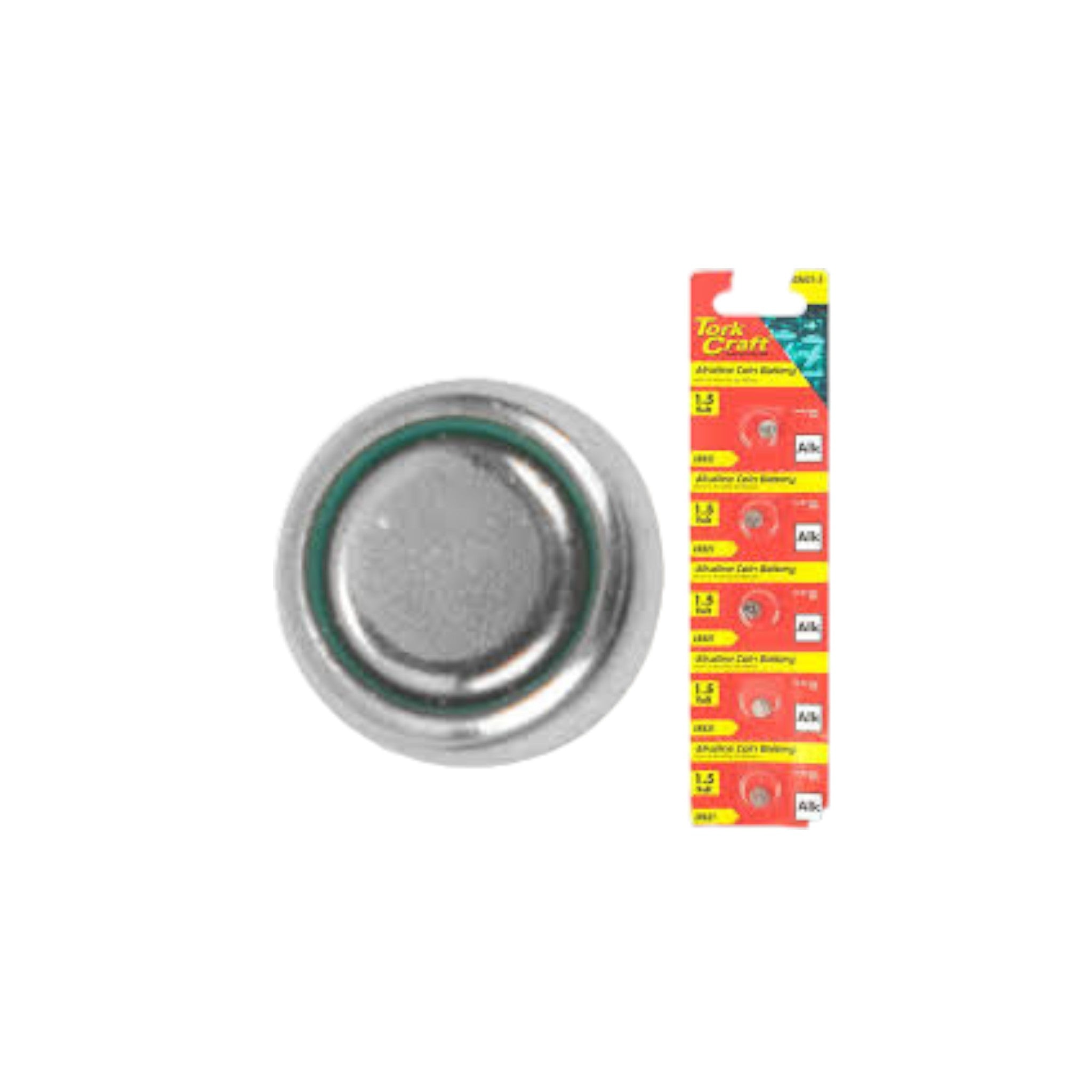 Tork Craft LR621 Alkaline Coin Batteries 5pcs