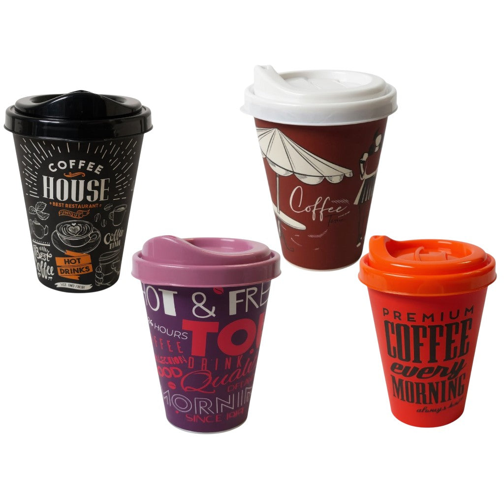 Resuable Coffee Cup 400ml Plastic AP-9122