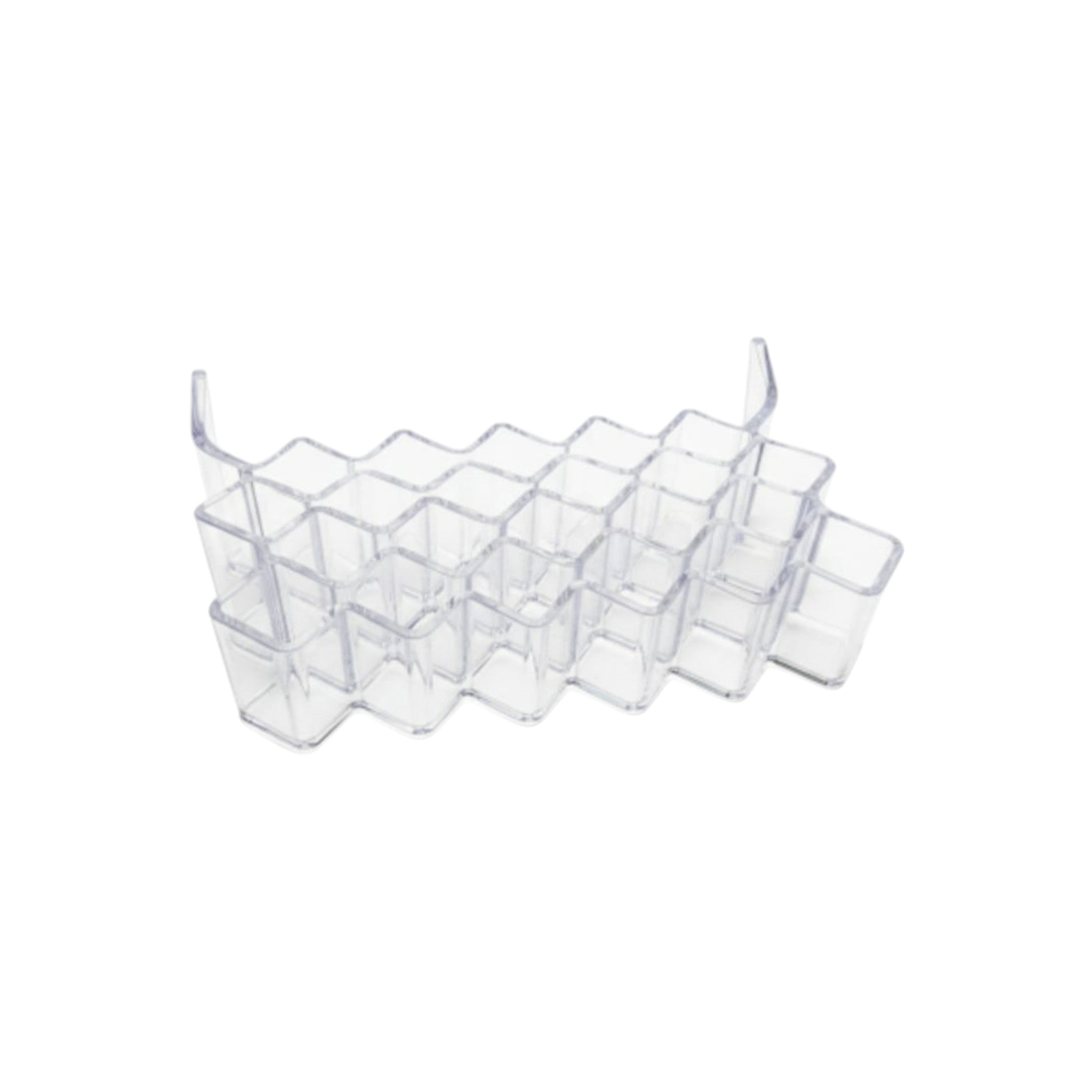 Modern Makeup Cosmetic Organizer 12-Grid Compartments - Clear Plastic