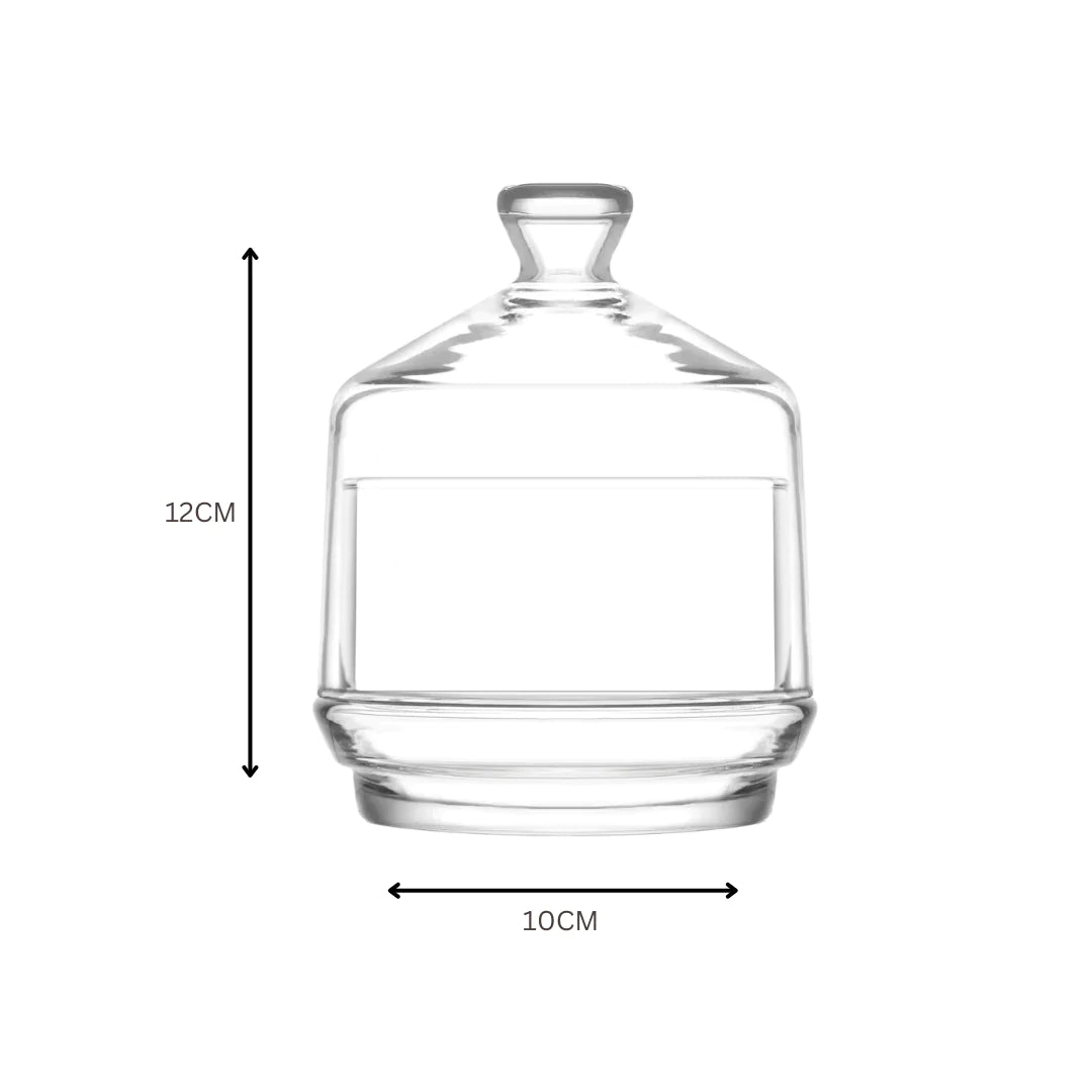 LAV Glass Dome Jar 260ml with Base SGN053