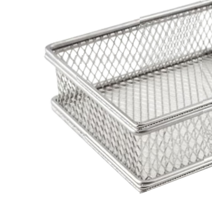 Chip Fryer Serving Basket Small Square Stainless Steel SGN1451