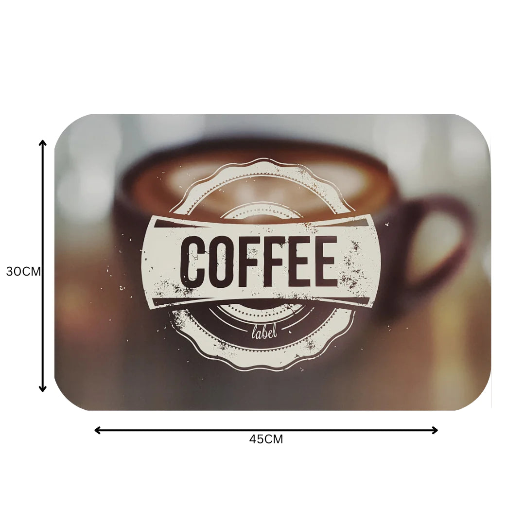 Dinner Placemat Plastic Coffee Patterned 30x45cm SGN1551