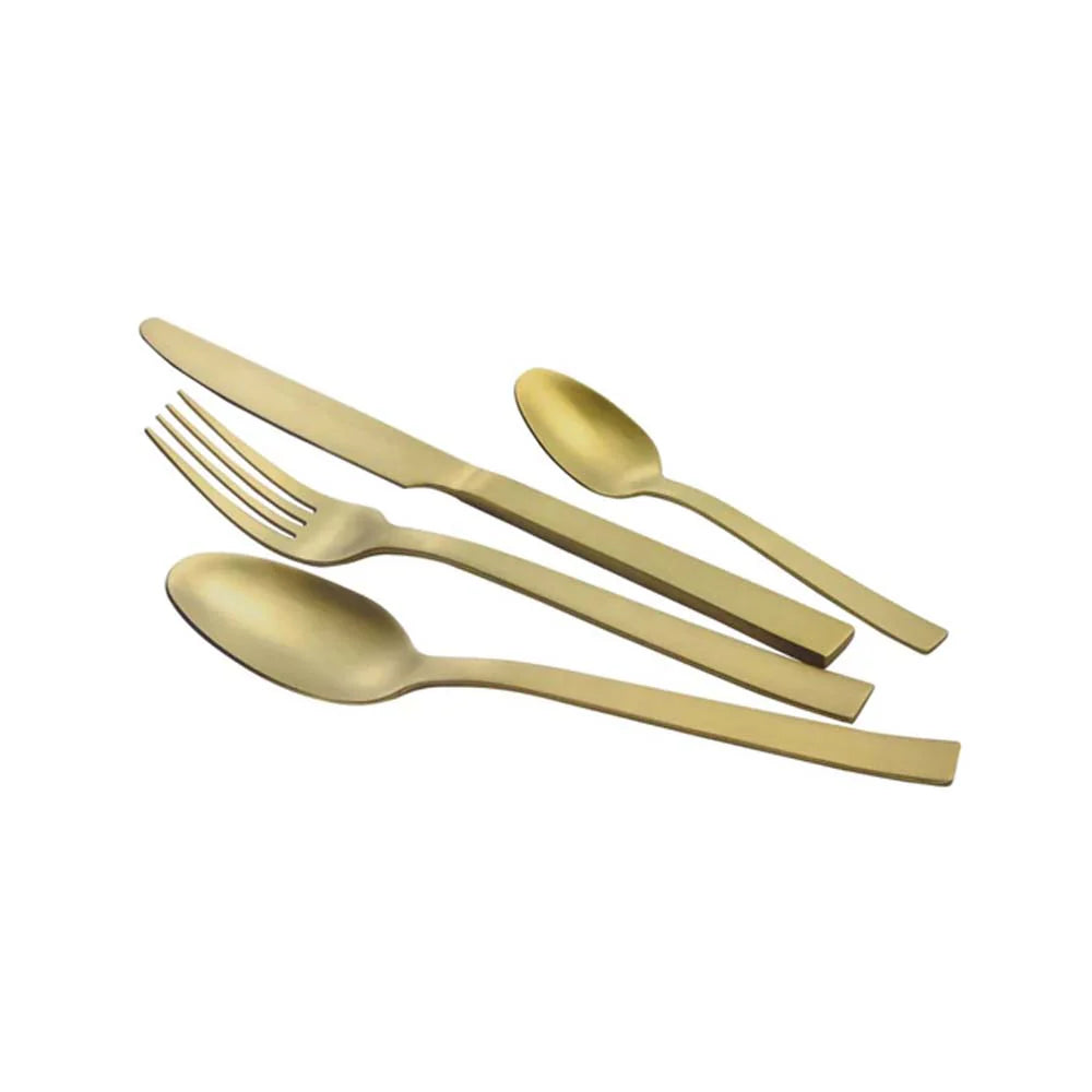 24 piece Gold Stainless Steel Cutlery Set