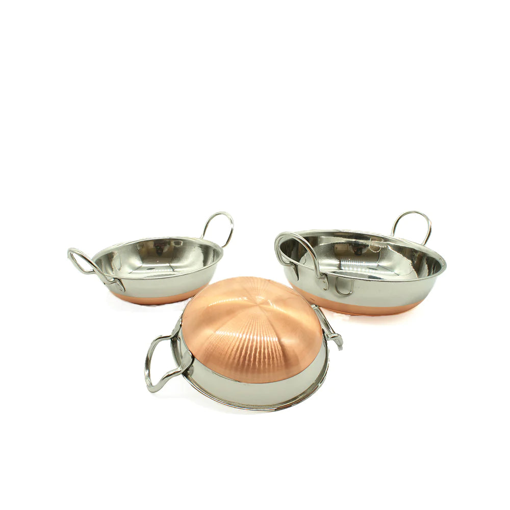 Serving Dish Roaster Kadhai Copper Bottom 14cm SGN1460