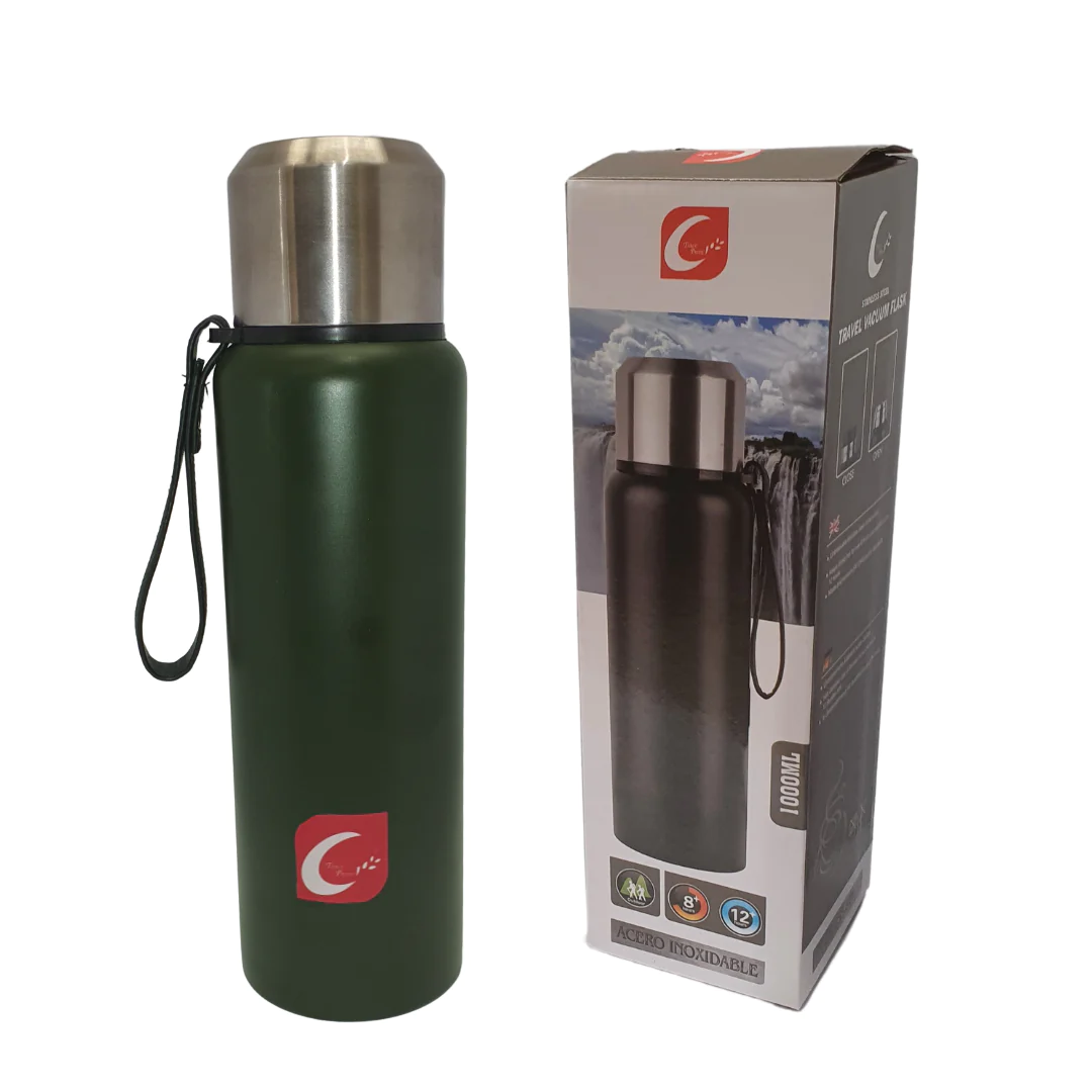 Vacuum Travel Flask 1L Green SGN2432